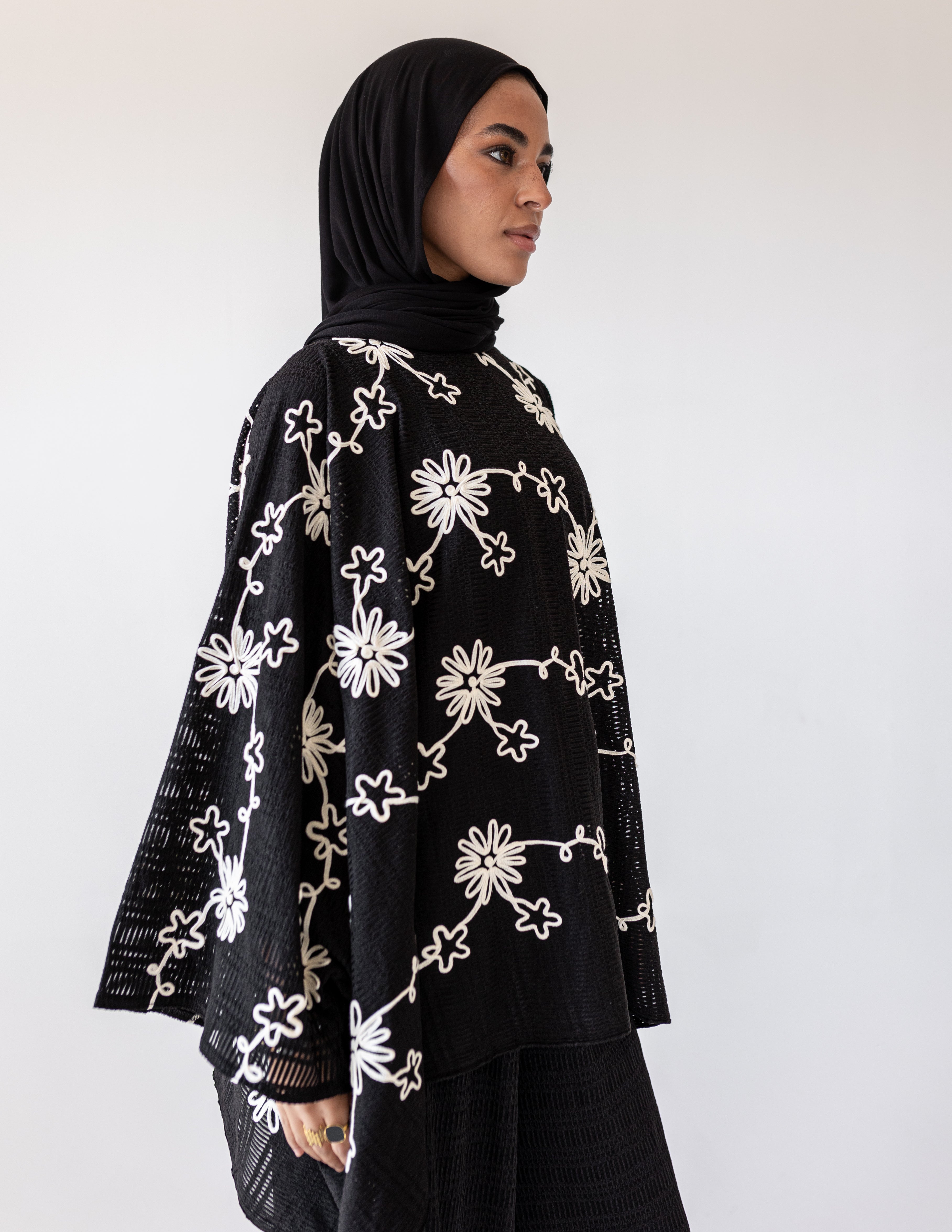 Bloom Tricot Set — Black