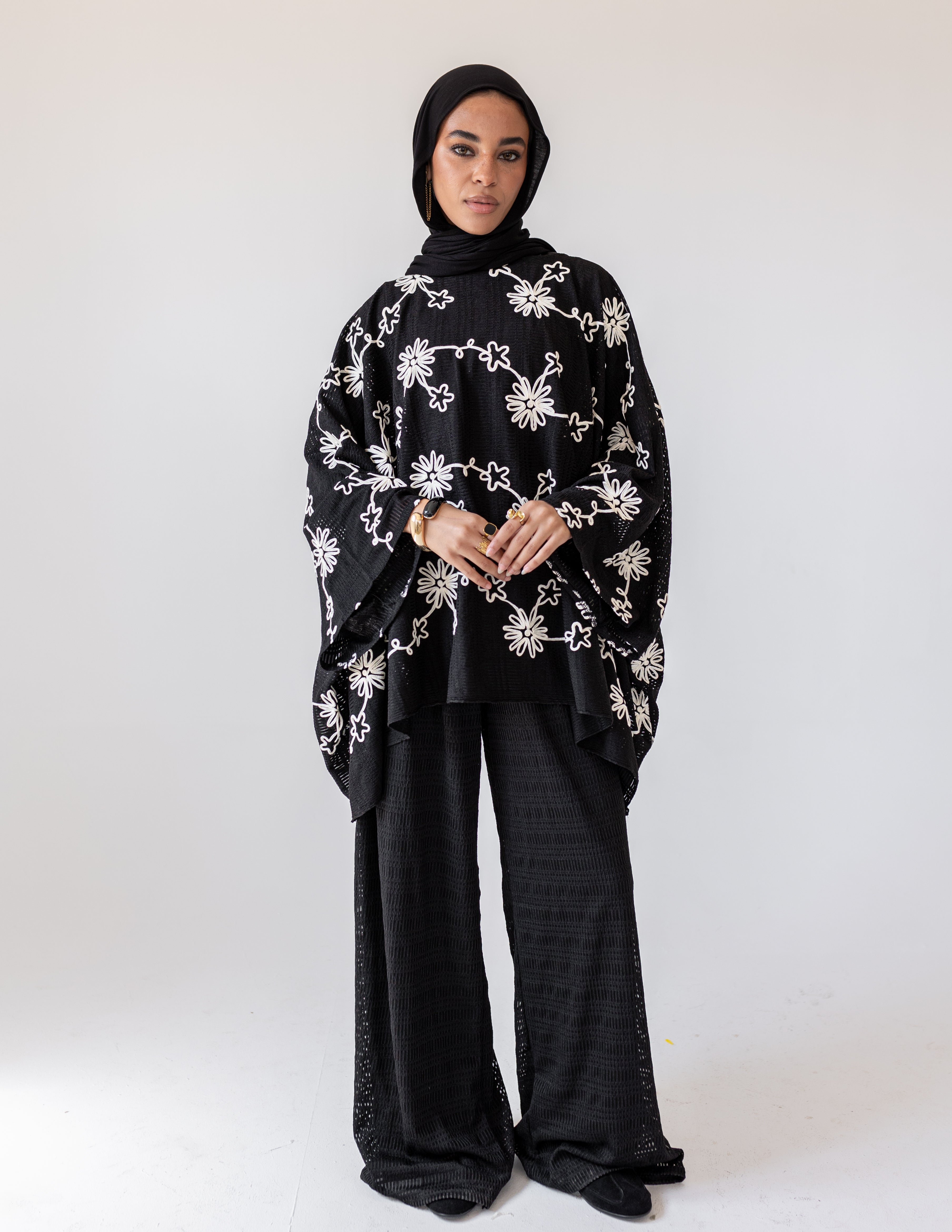 Bloom Tricot Set — Black