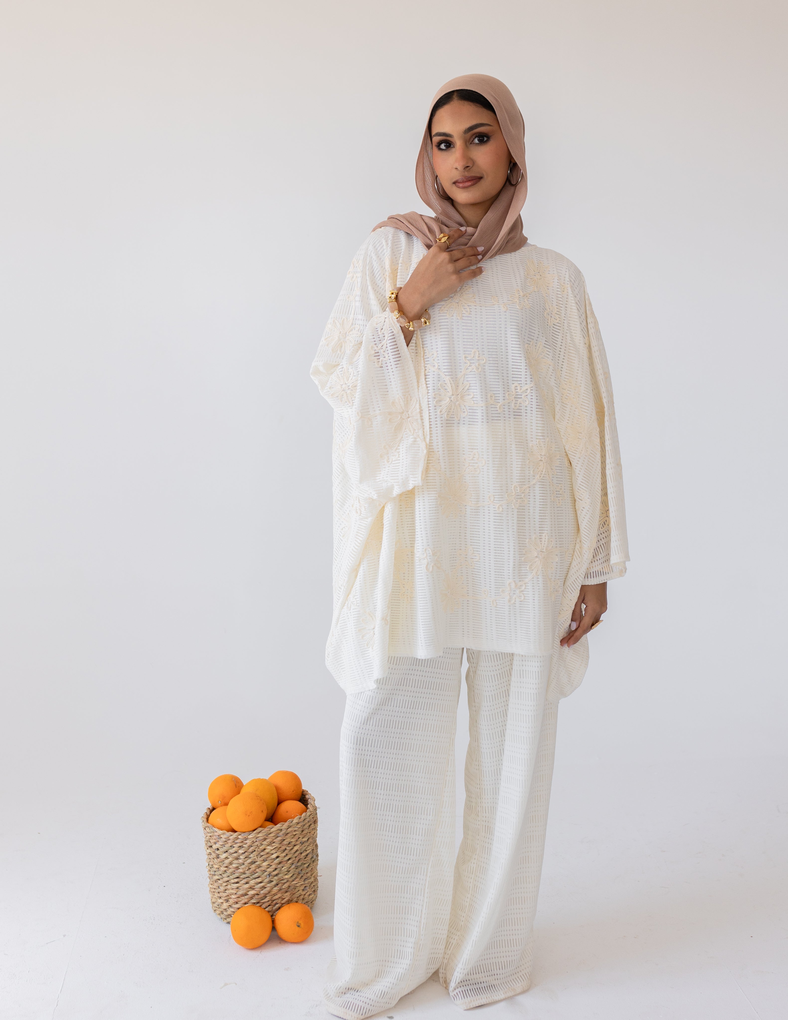 Bloom Tricot Set — Cream