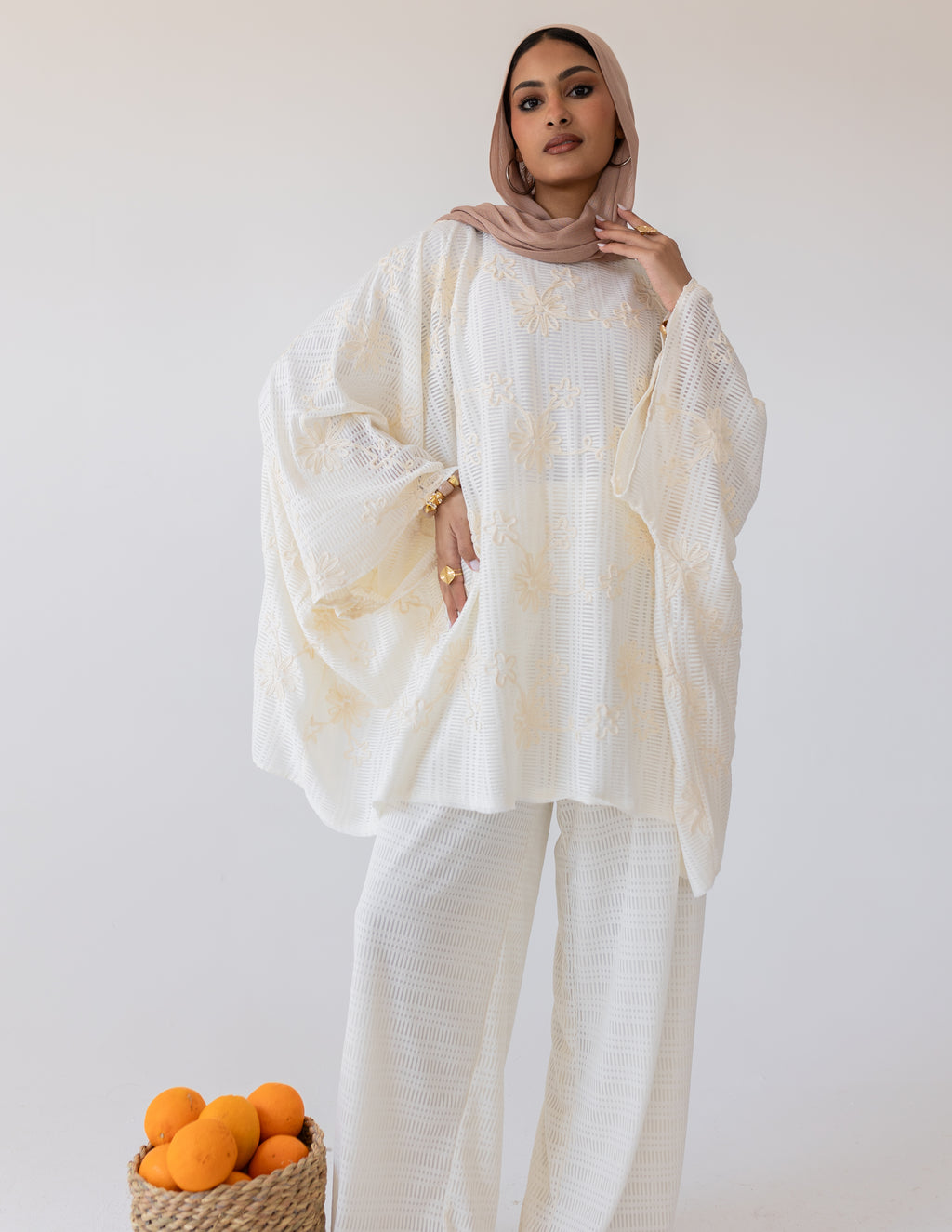 Bloom Tricot Set — Cream