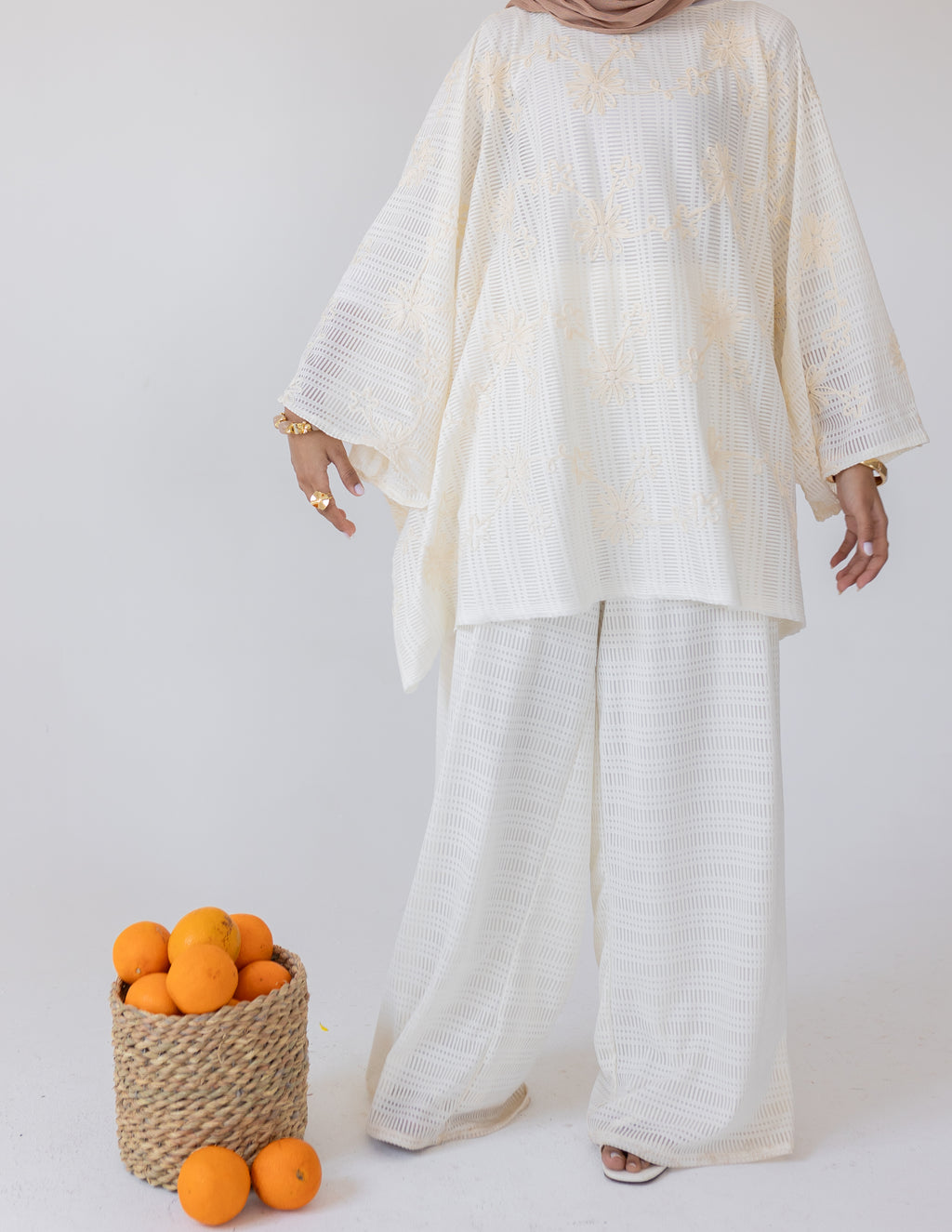 Bloom Tricot Set — Cream
