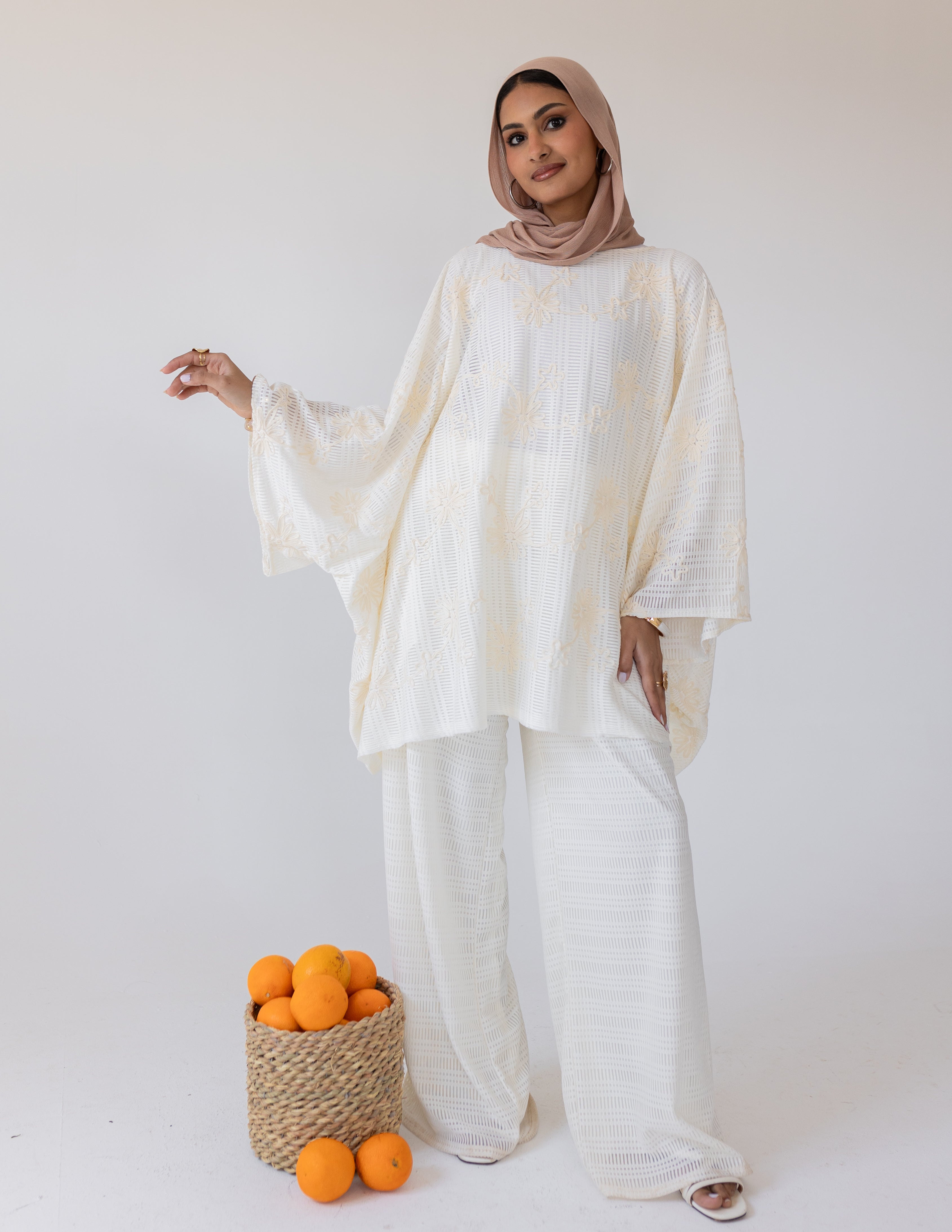 Bloom Tricot Set — Cream