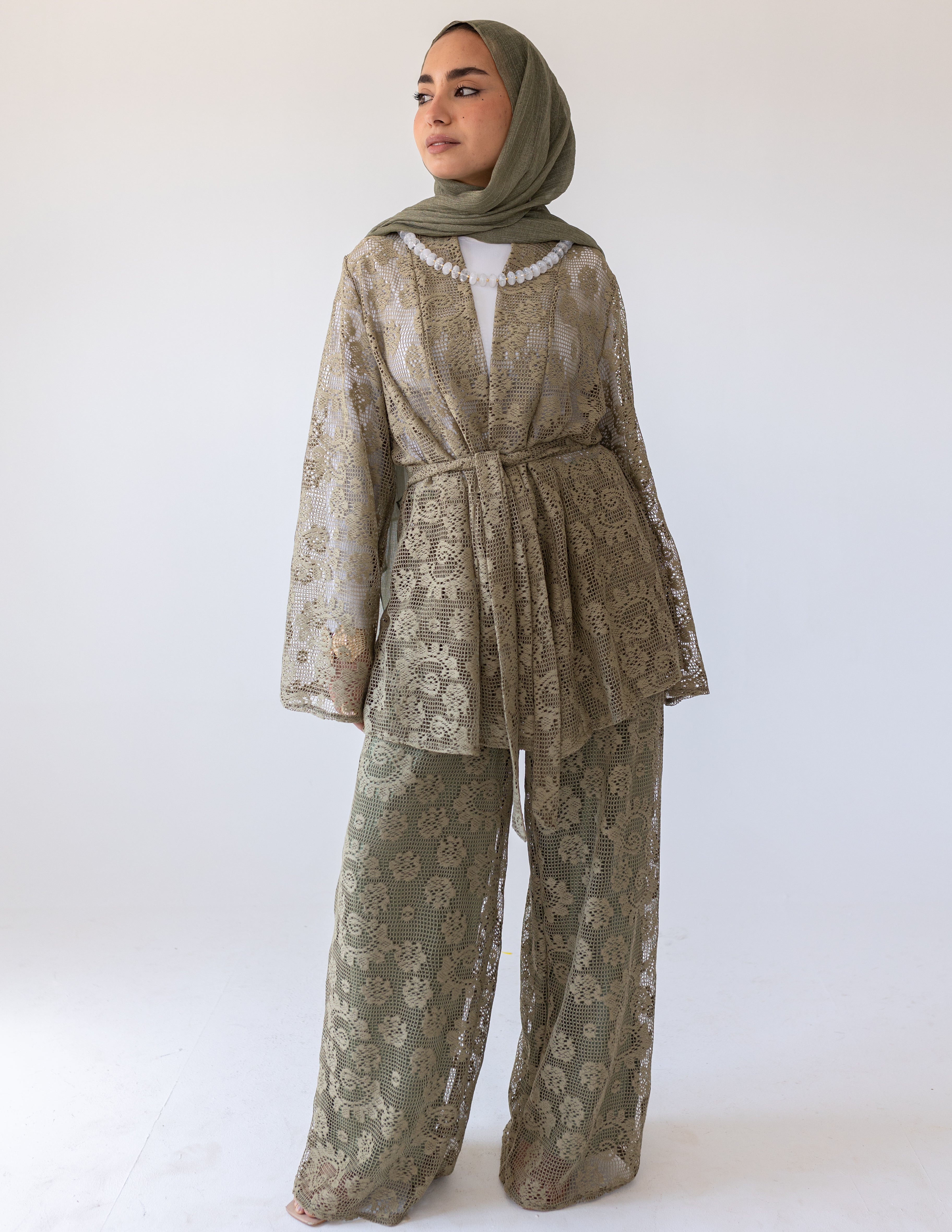Sunveil Lace Set — Olive
