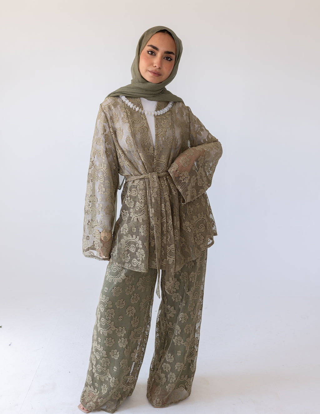 Sunveil Lace Set — Olive