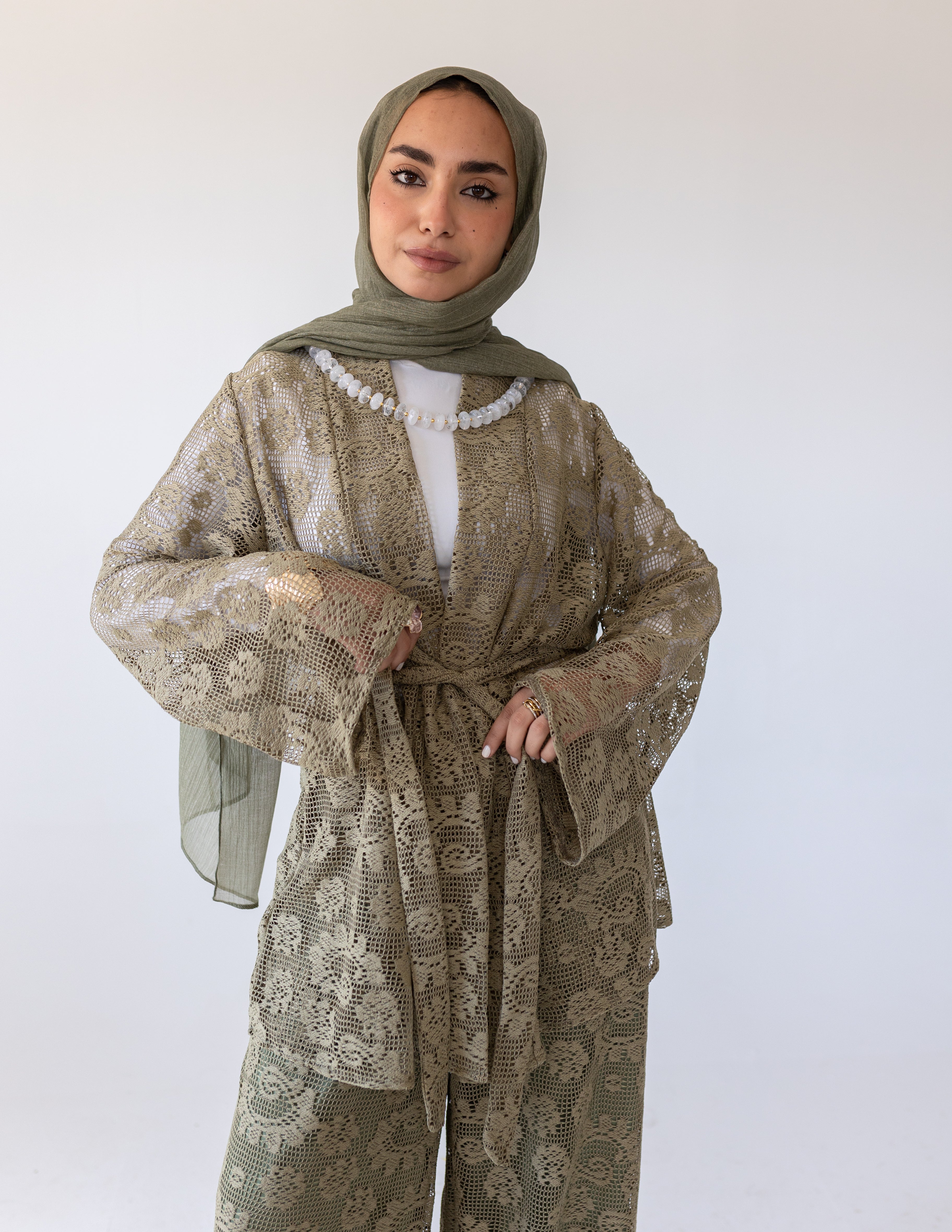 Sunveil Lace Set — Olive