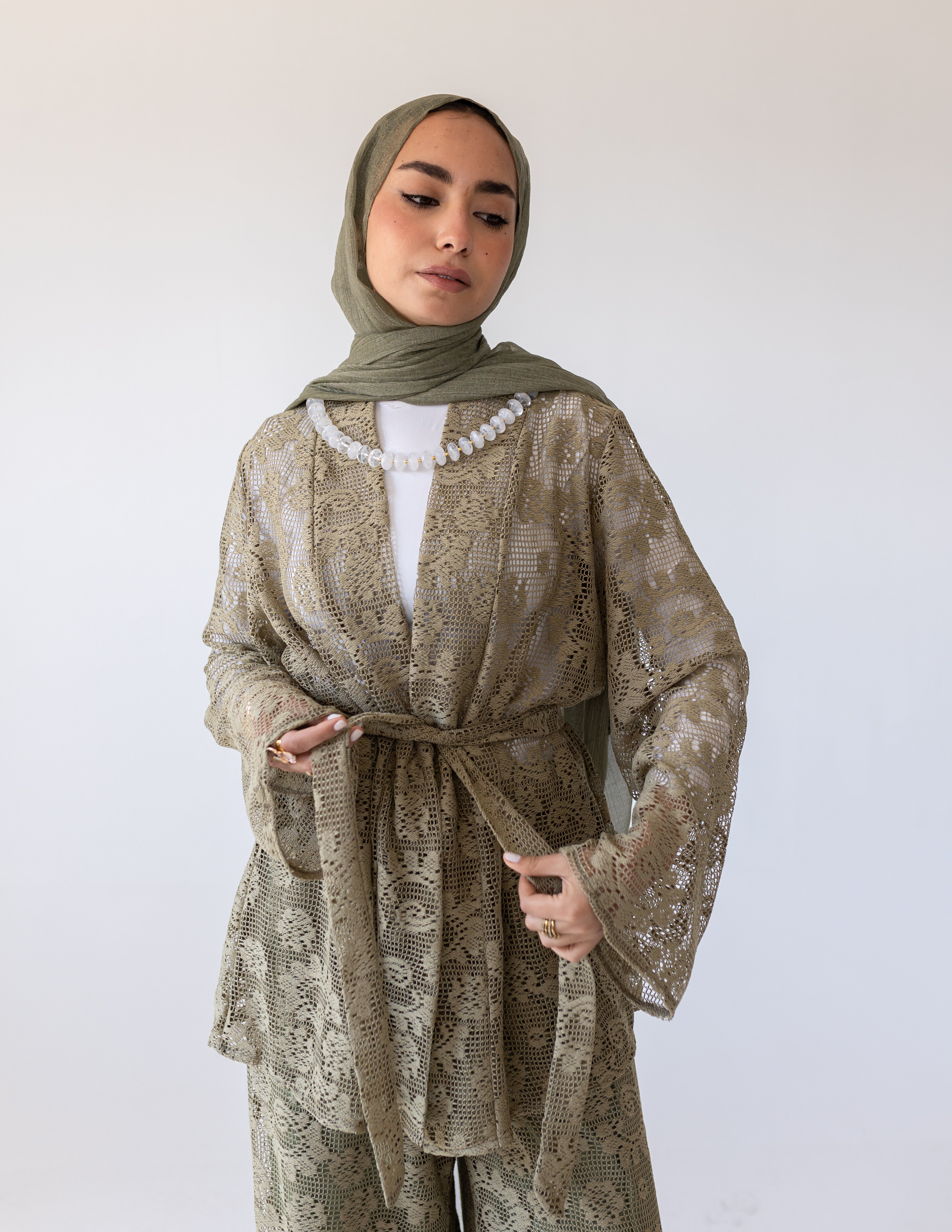 Sunveil Lace Set — Olive