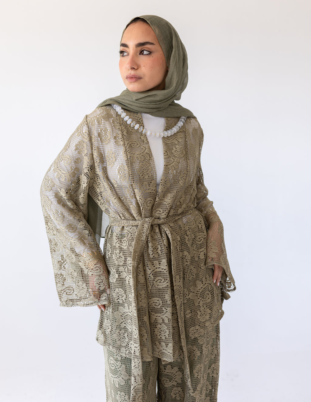 Sunveil Lace Set — Olive