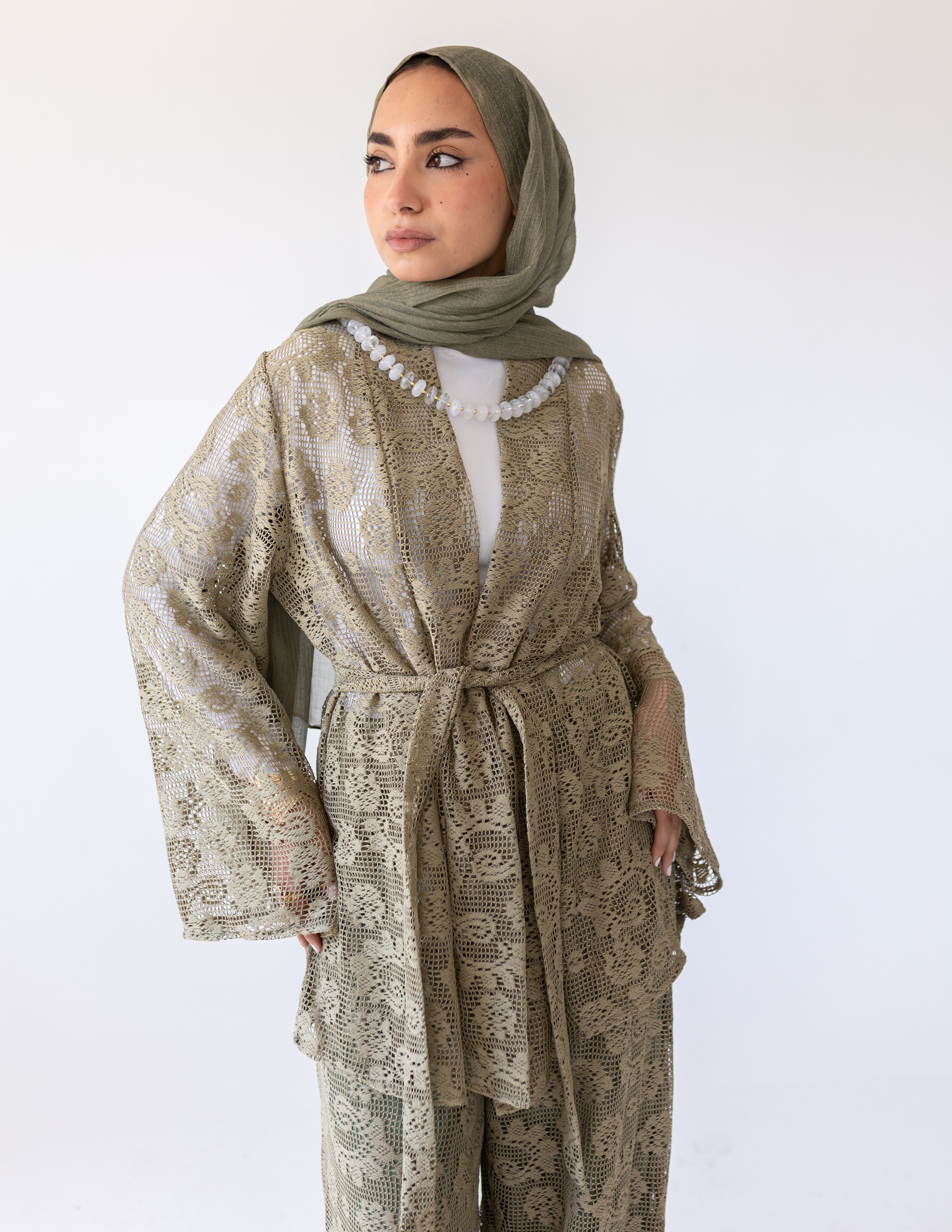 Sunveil Lace Set — Olive