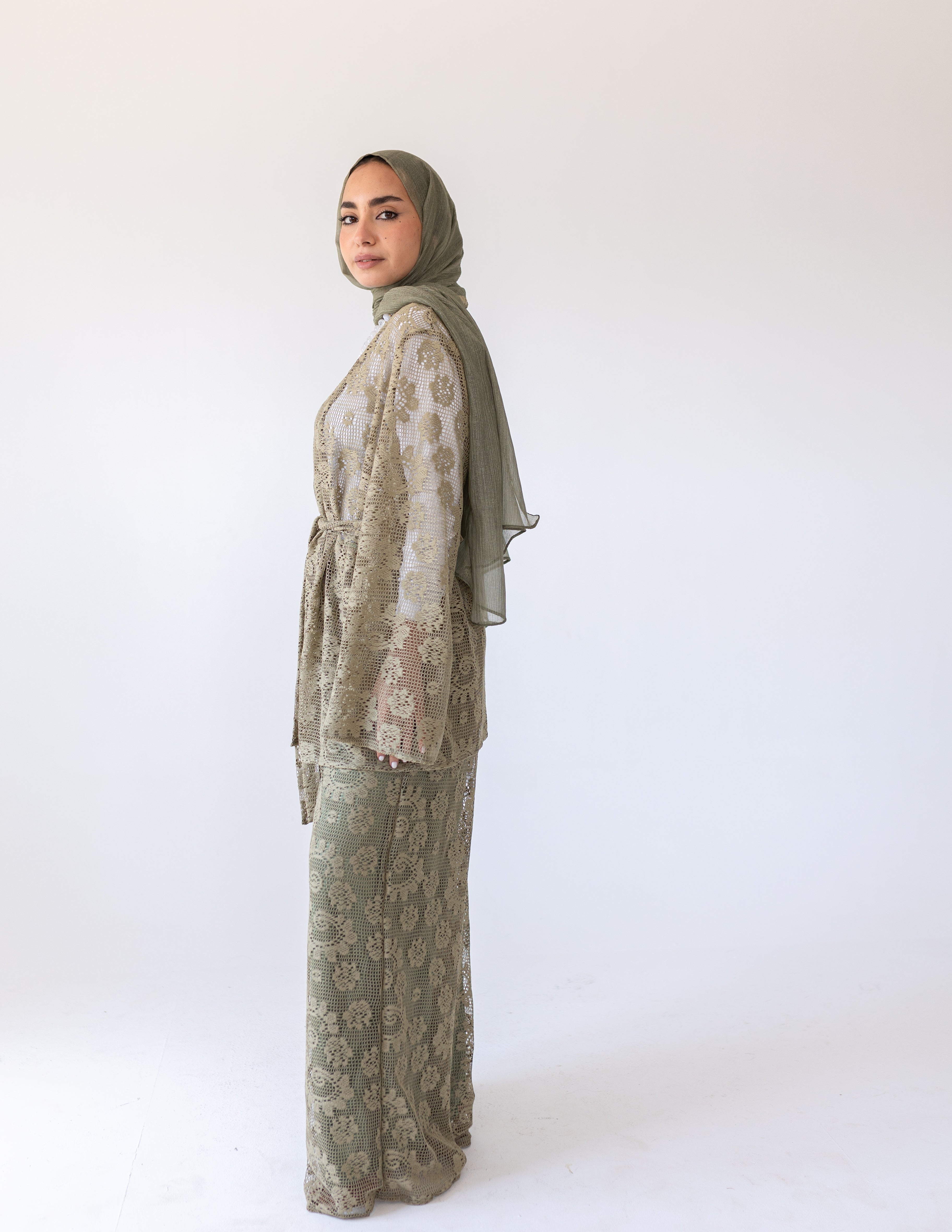 Sunveil Lace Set — Olive