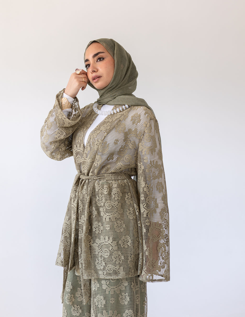 Sunveil Lace Set — Olive
