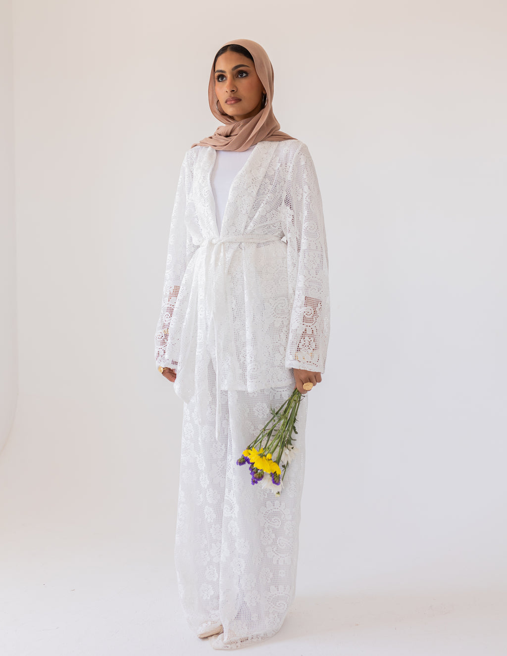 Sunveil Lace Set — White