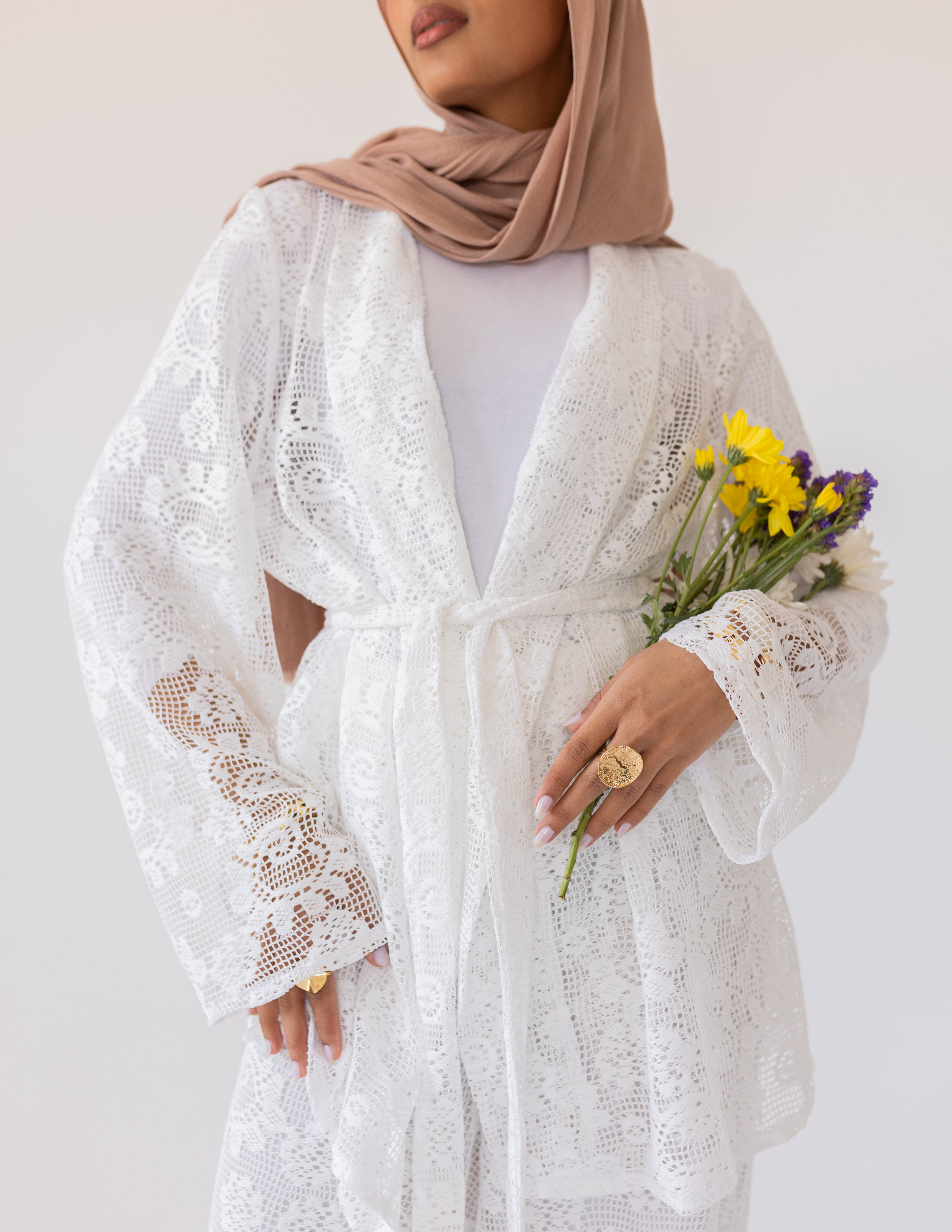 Sunveil Lace Set — White