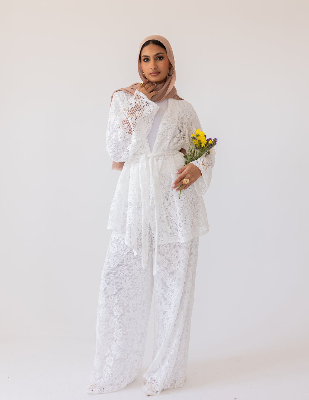 Sunveil Lace Set — White