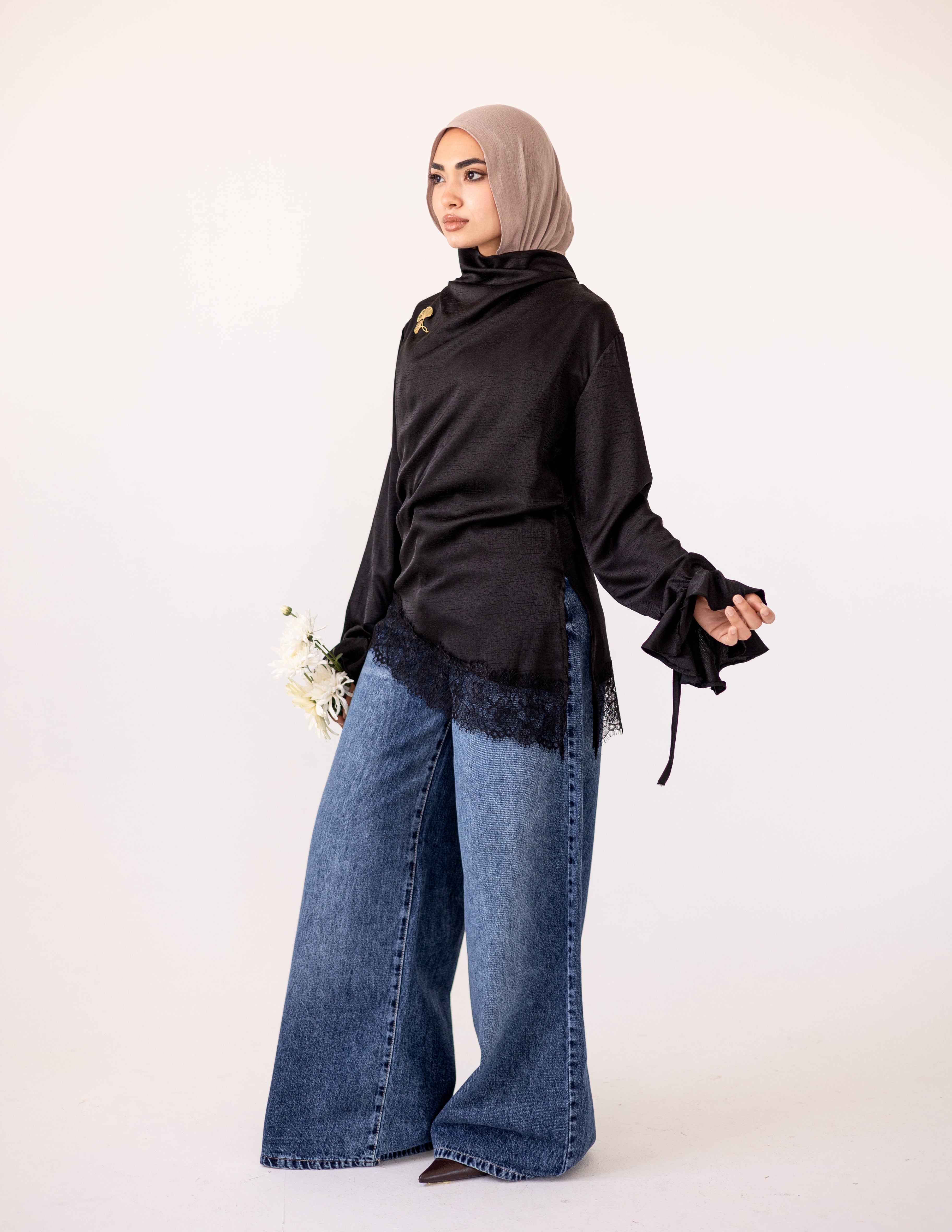 Rosalie Lace Blouse _Black