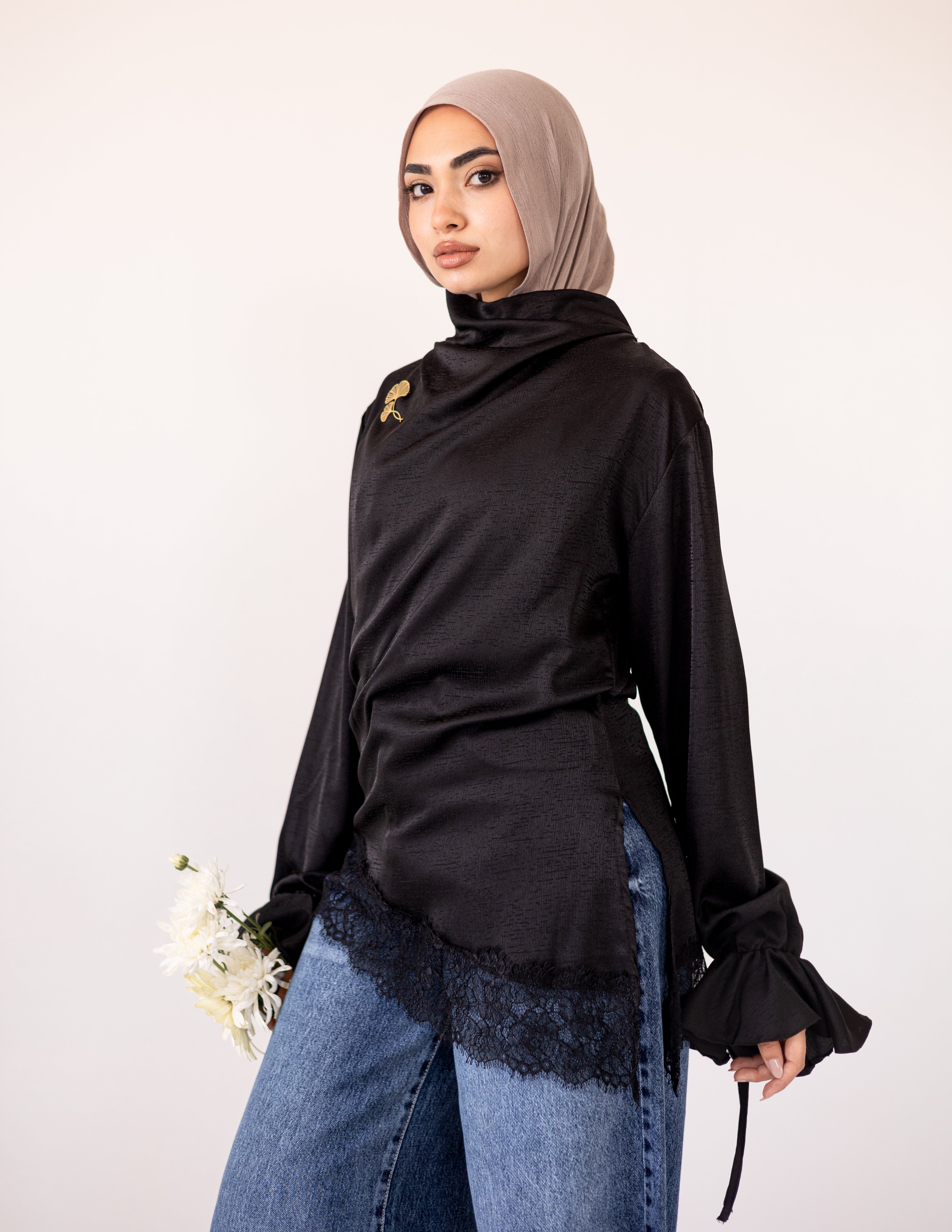 Rosalie Lace Blouse _Black