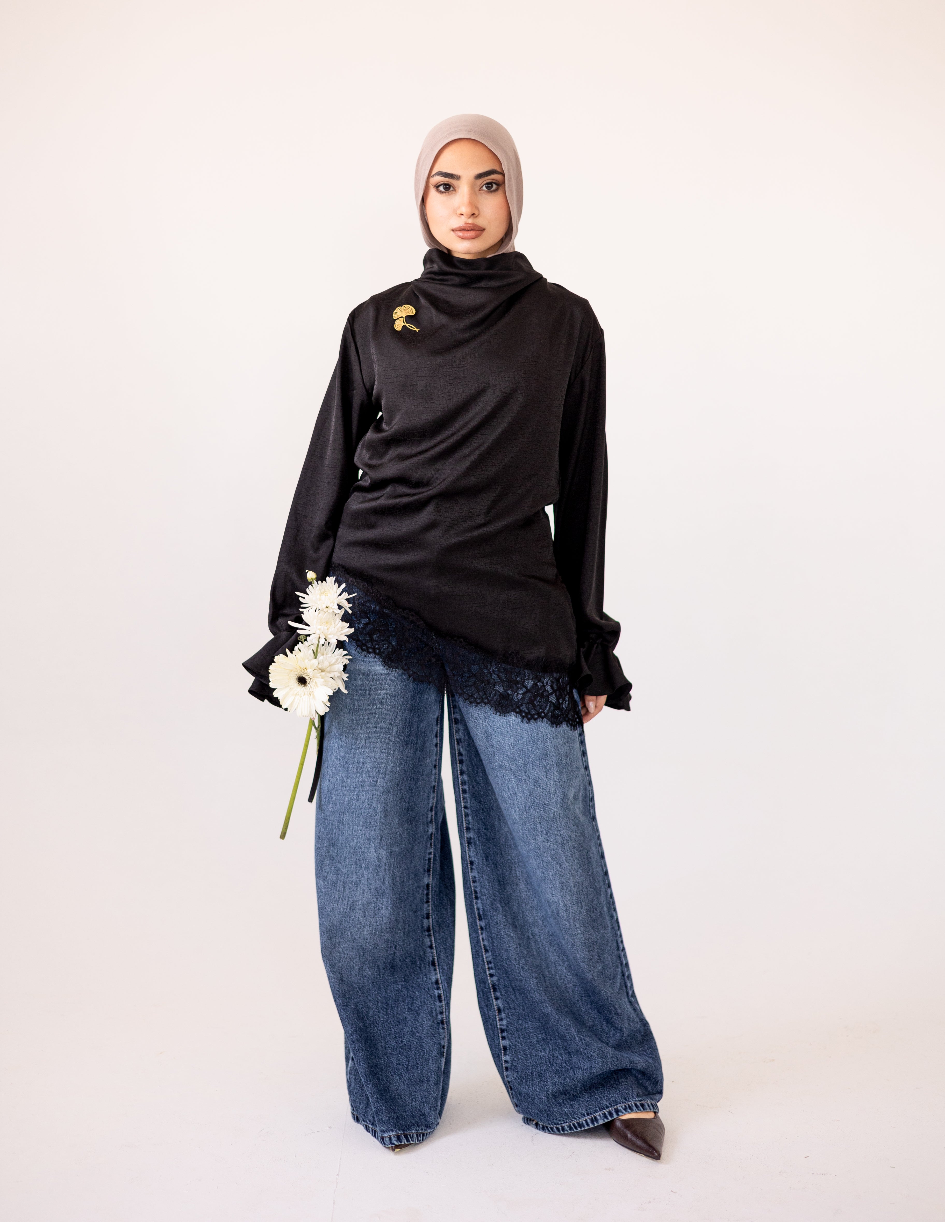 Rosalie Lace Blouse _Black