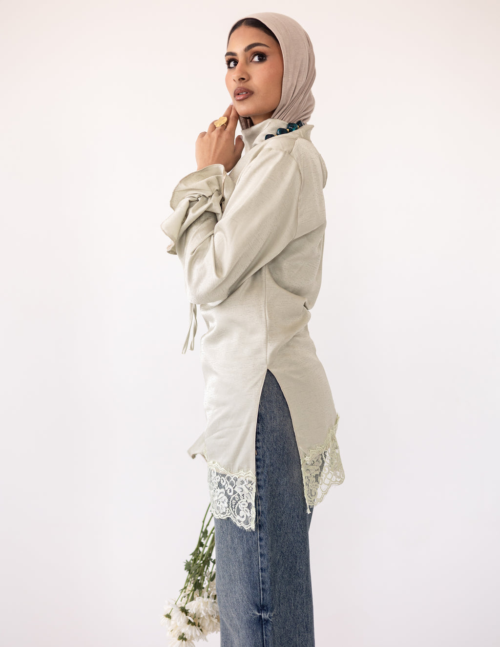 Rosalie Lace Blouse _Light Green