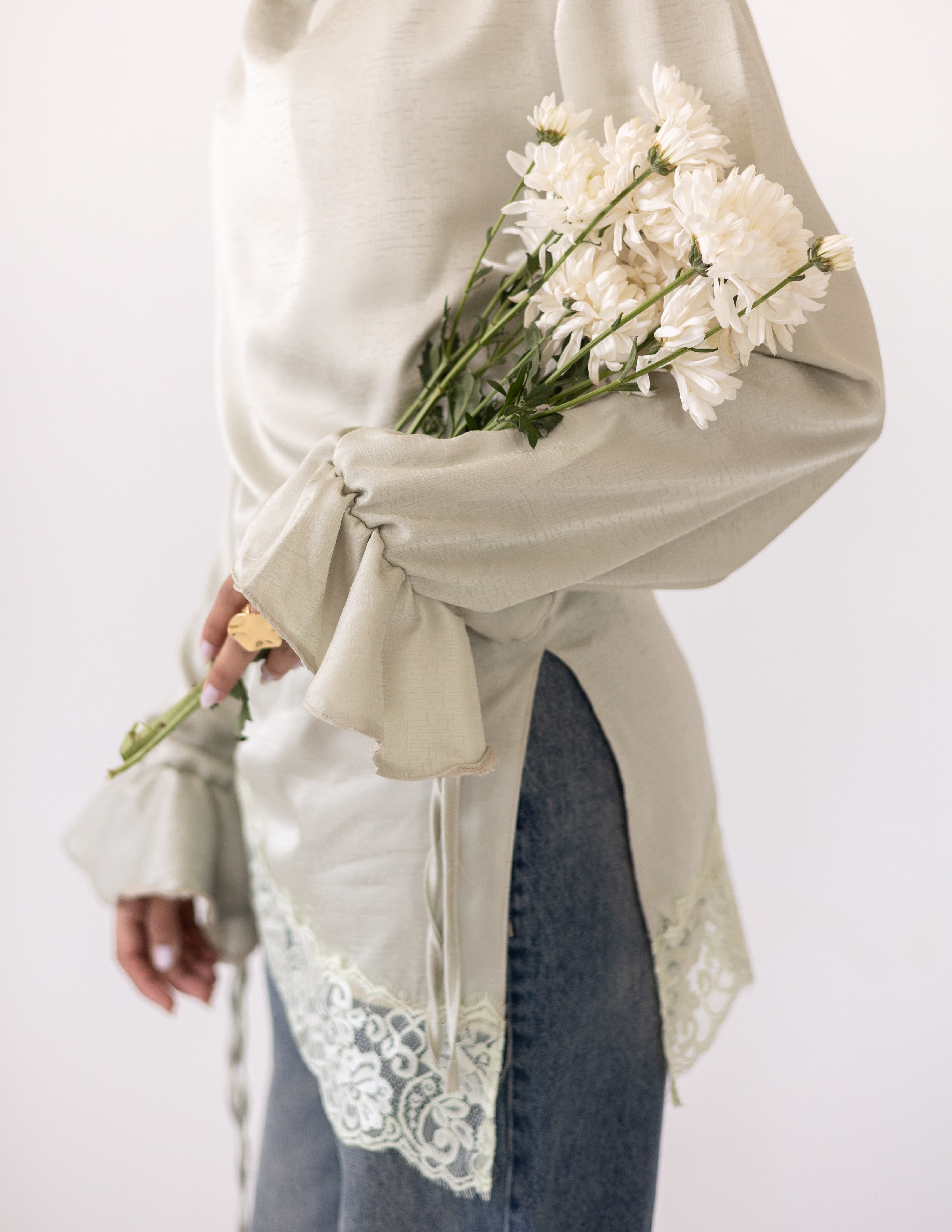 Rosalie Lace Blouse _Light Green