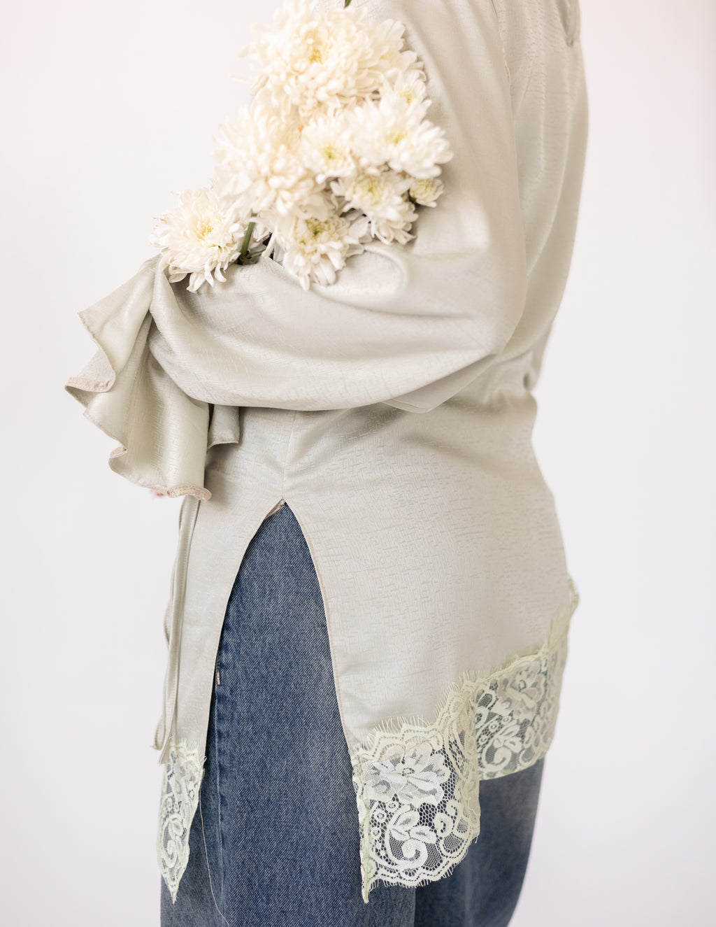 Rosalie Lace Blouse _Light Green