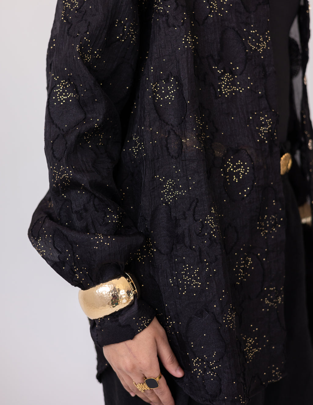 Sheer Blush Shirt — Black
