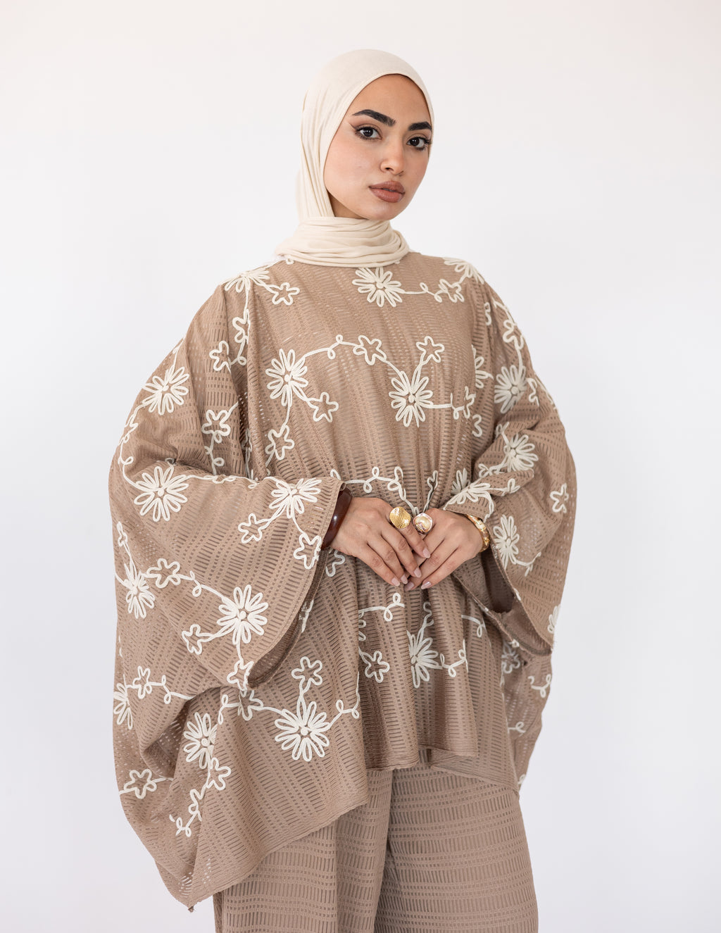 Bloom Tricot Set — Beige