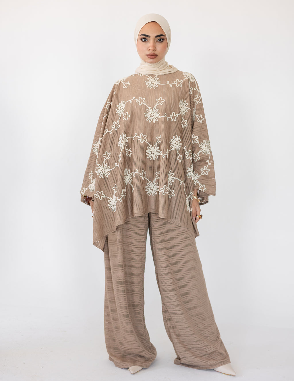 Bloom Tricot Set — Beige