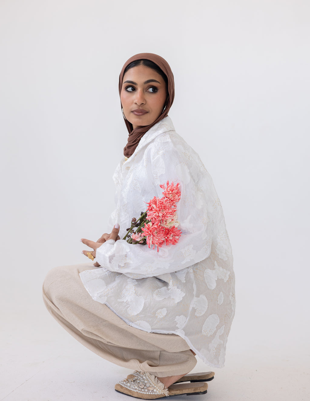 Sheer Blush Shirt — Off-White