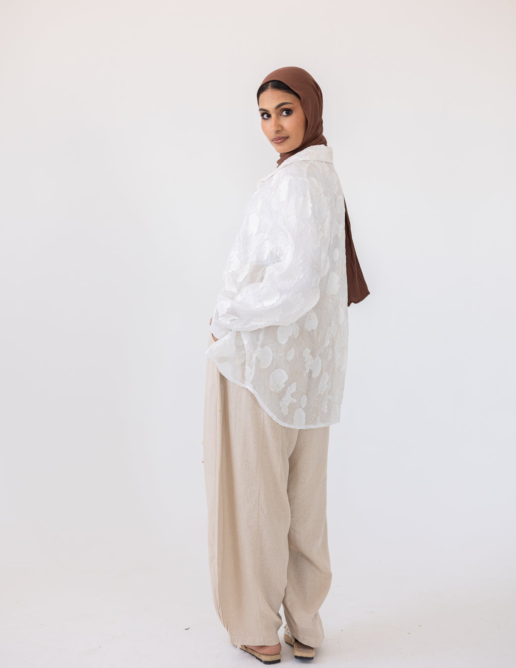 Sheer Blush Shirt — Off-White