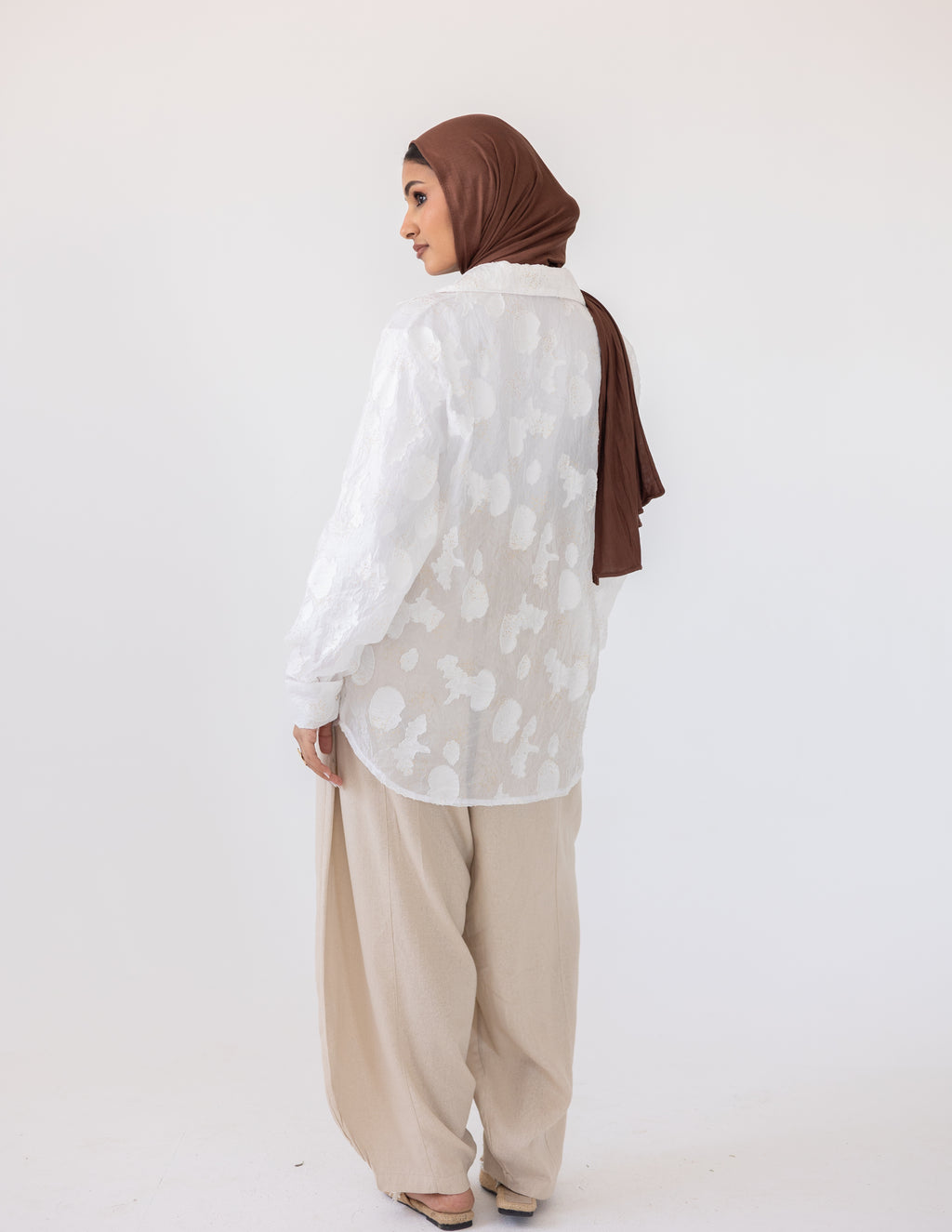 Sheer Blush Shirt — Off-White