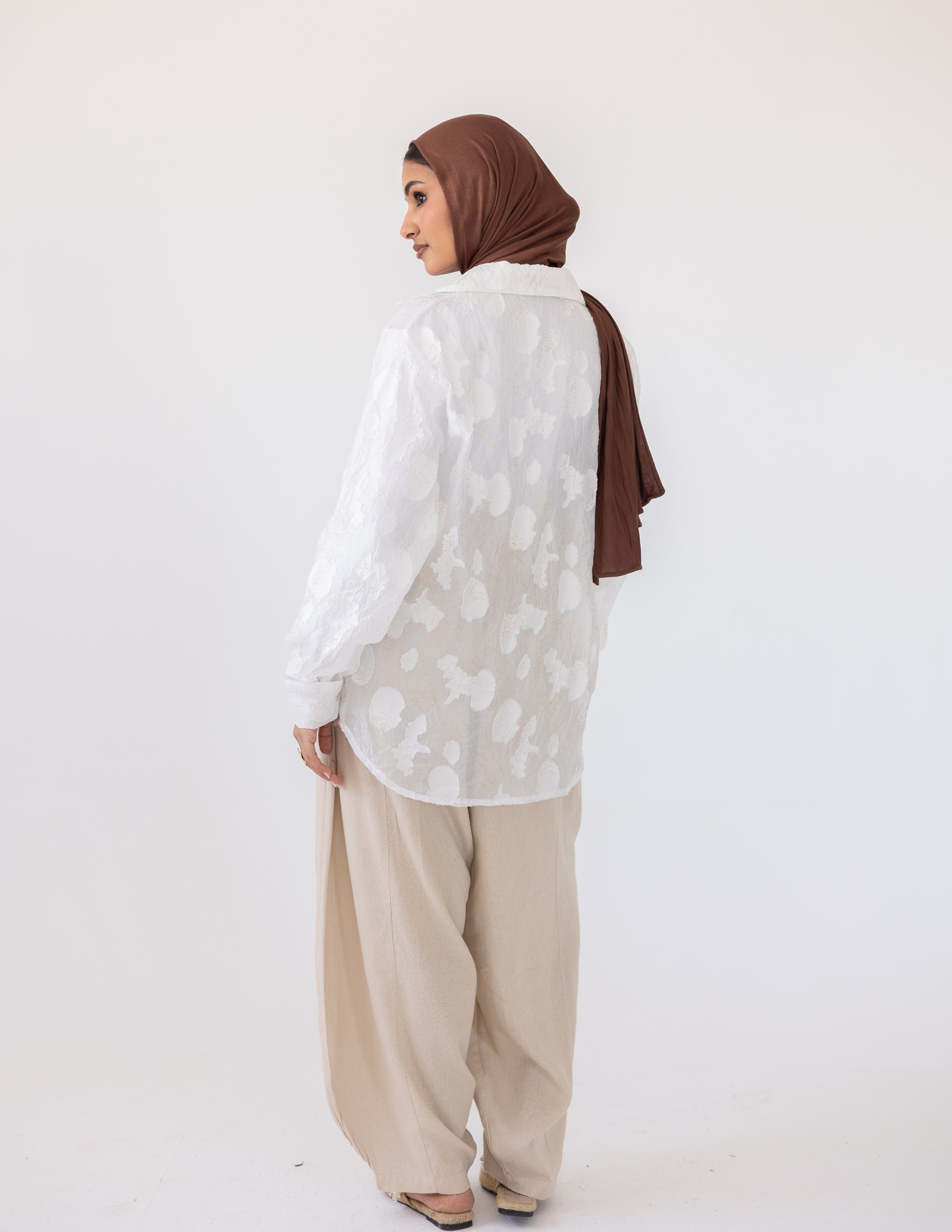 Sheer Blush Shirt — Off-White