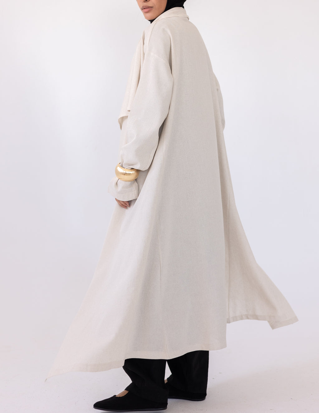 Zyra linen cardigan — Beige