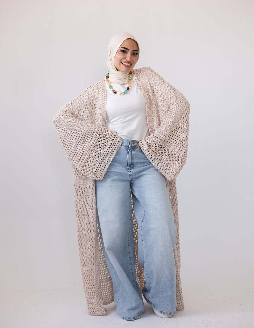 Peony Cardigan — Dusty Pink