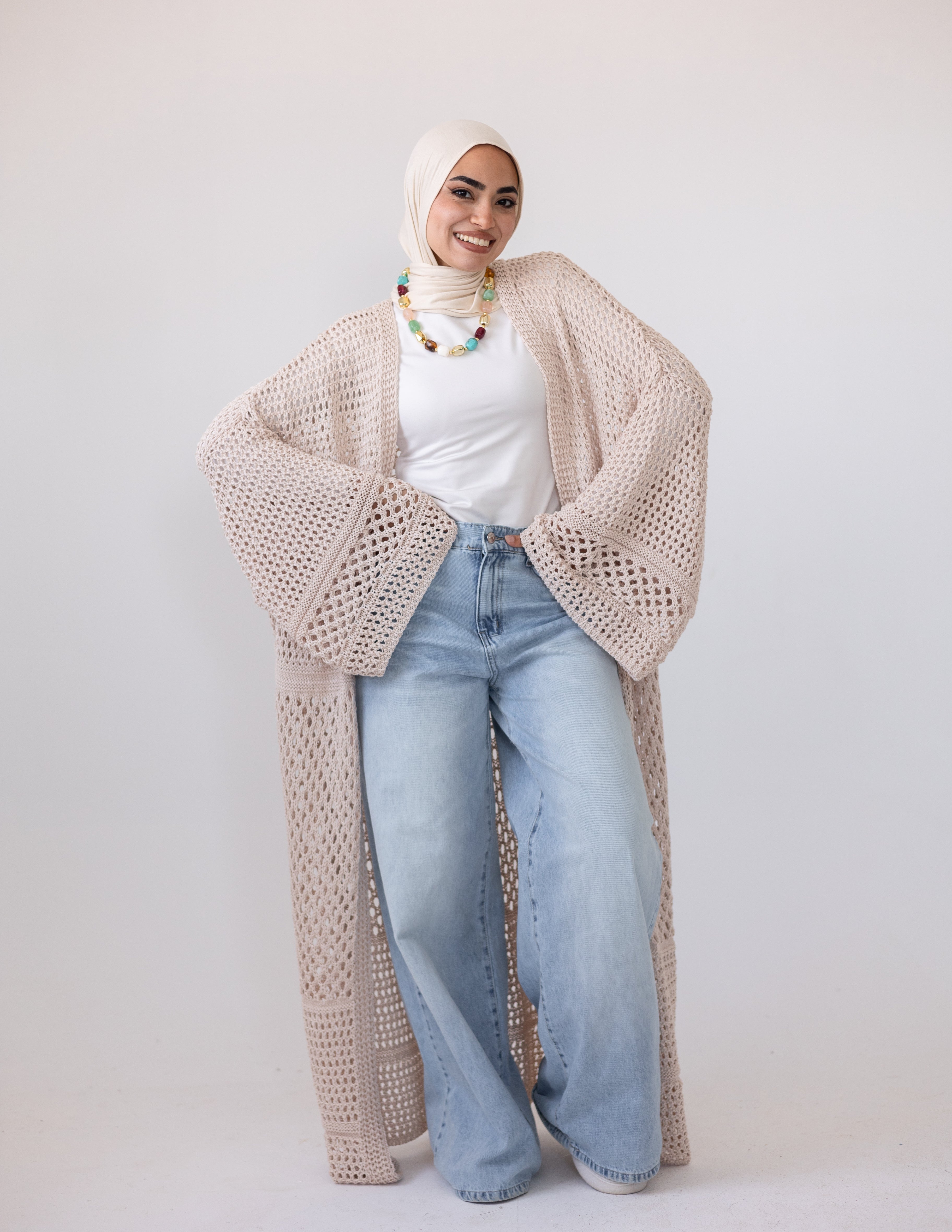 Peony Cardigan — Dusty Pink