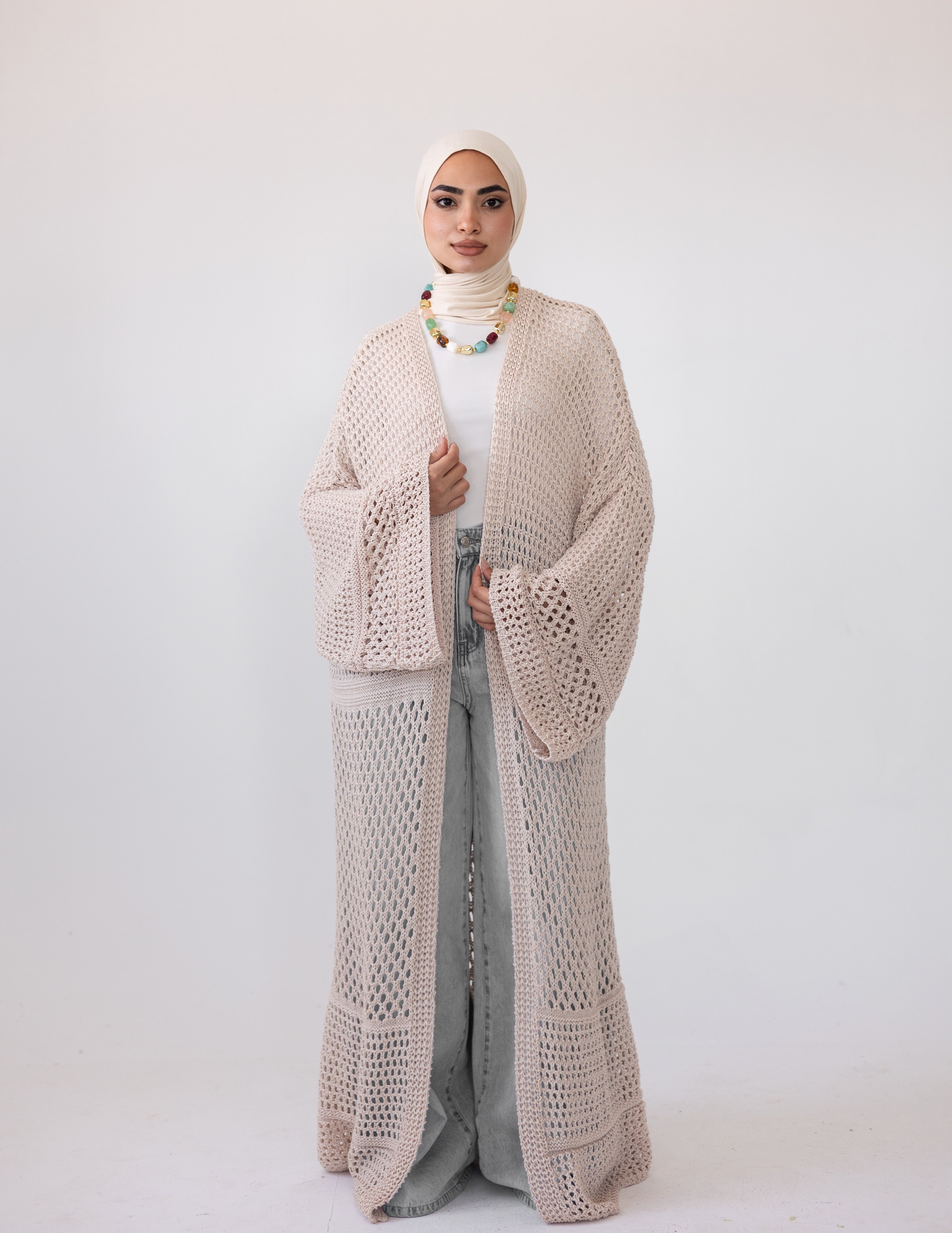 Peony Cardigan — Dusty Pink
