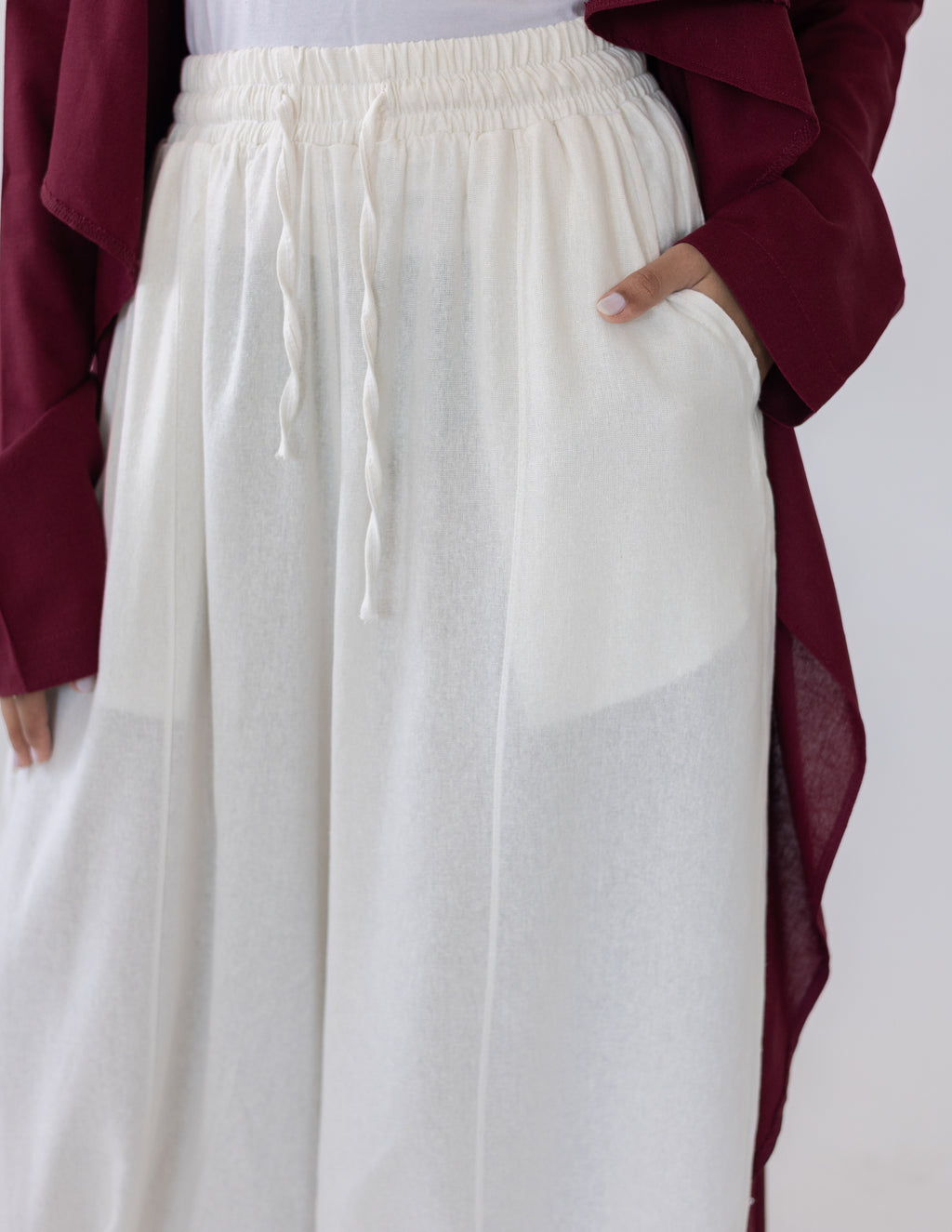 Linen Balloon Fit — Off White