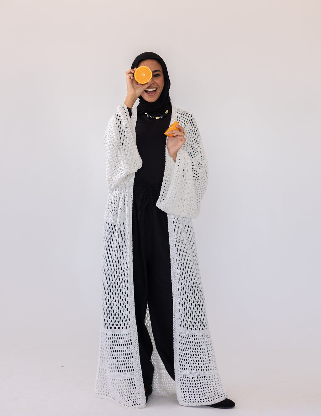 Peony Cardigan — White