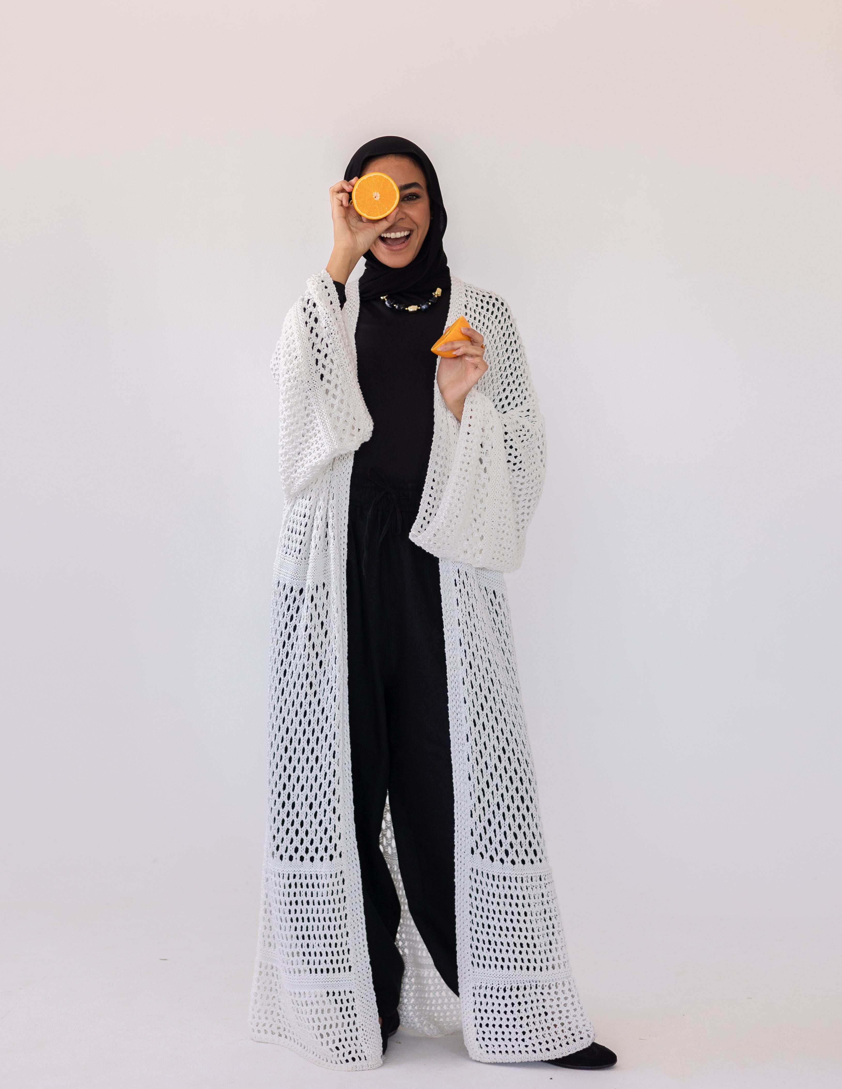 Peony Cardigan — White