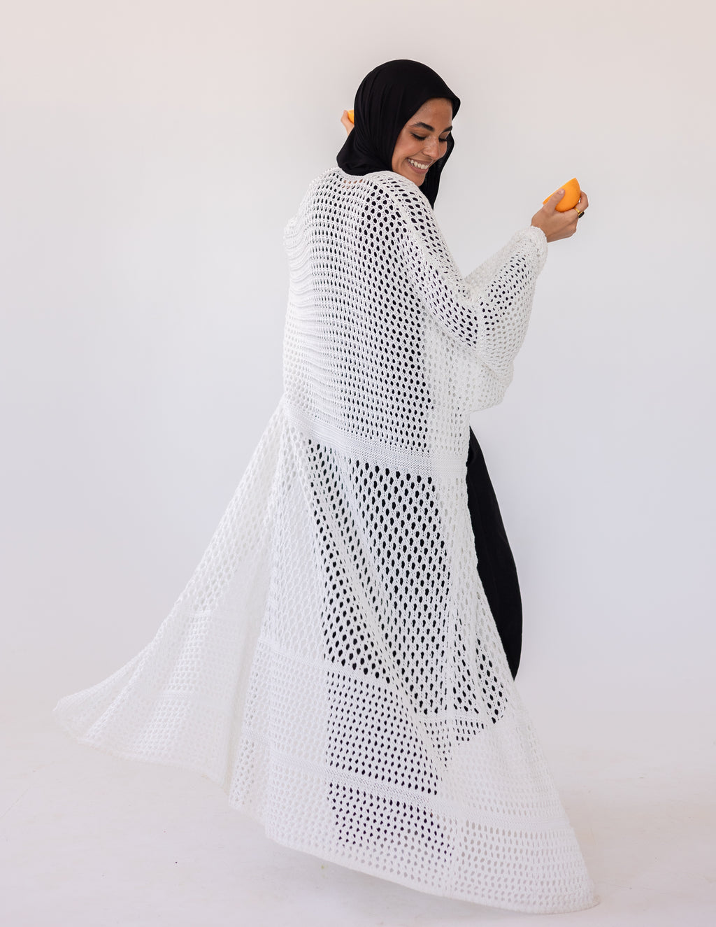 Peony Cardigan — White