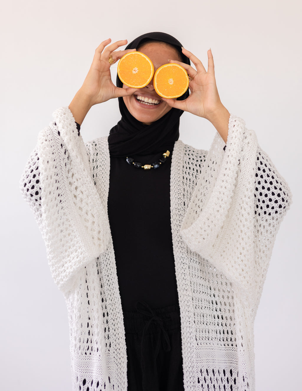 Peony Cardigan — White