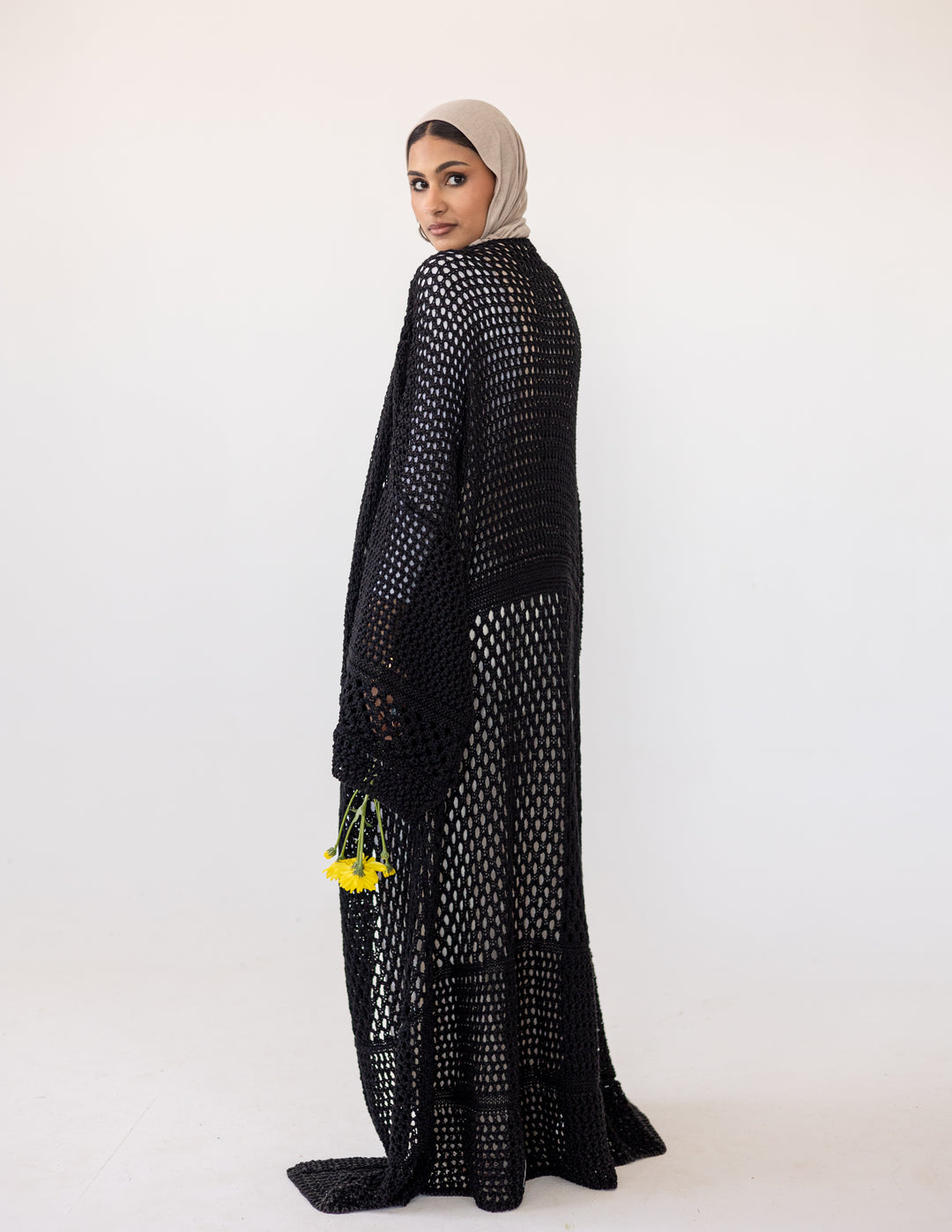 Peony Cardigan — Black