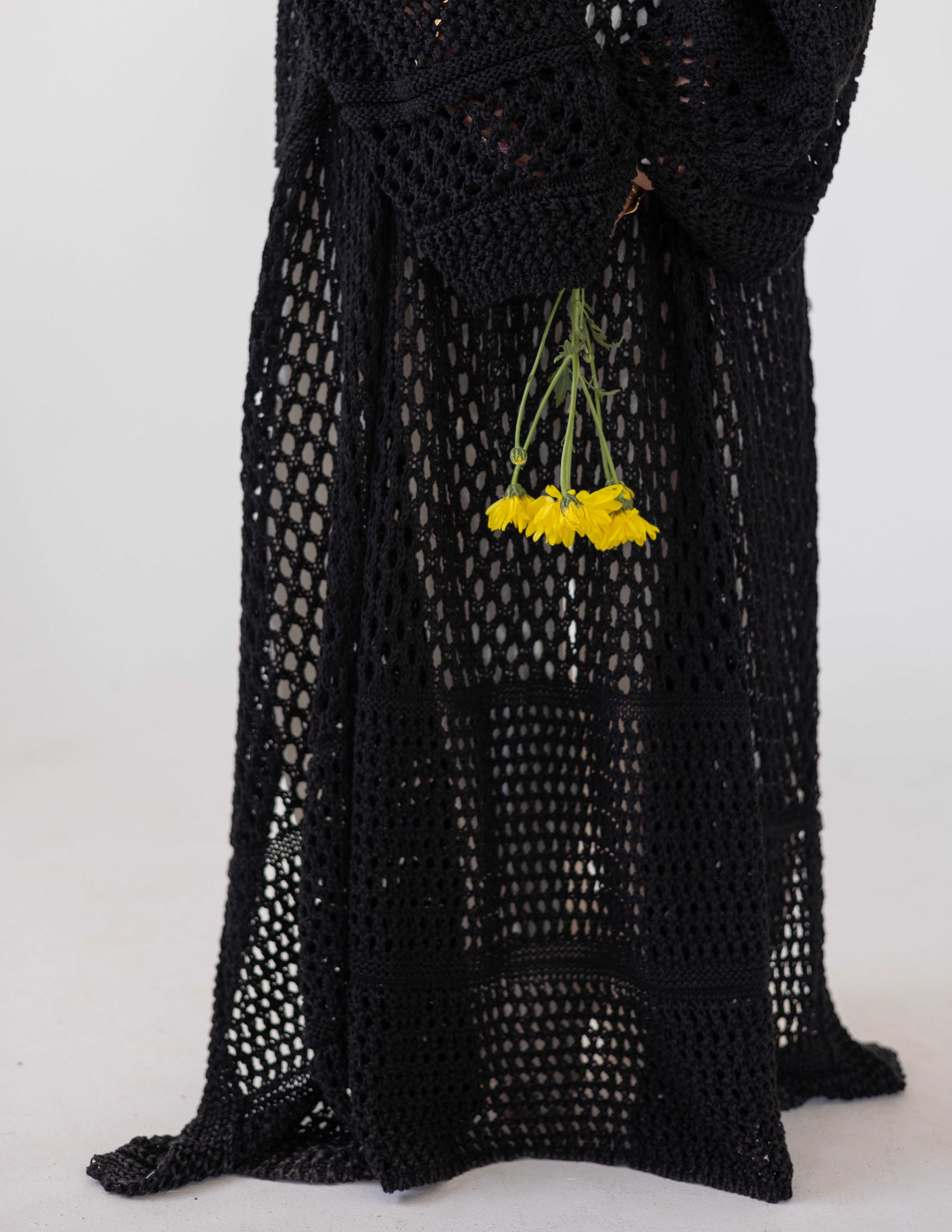 Peony Cardigan — Black