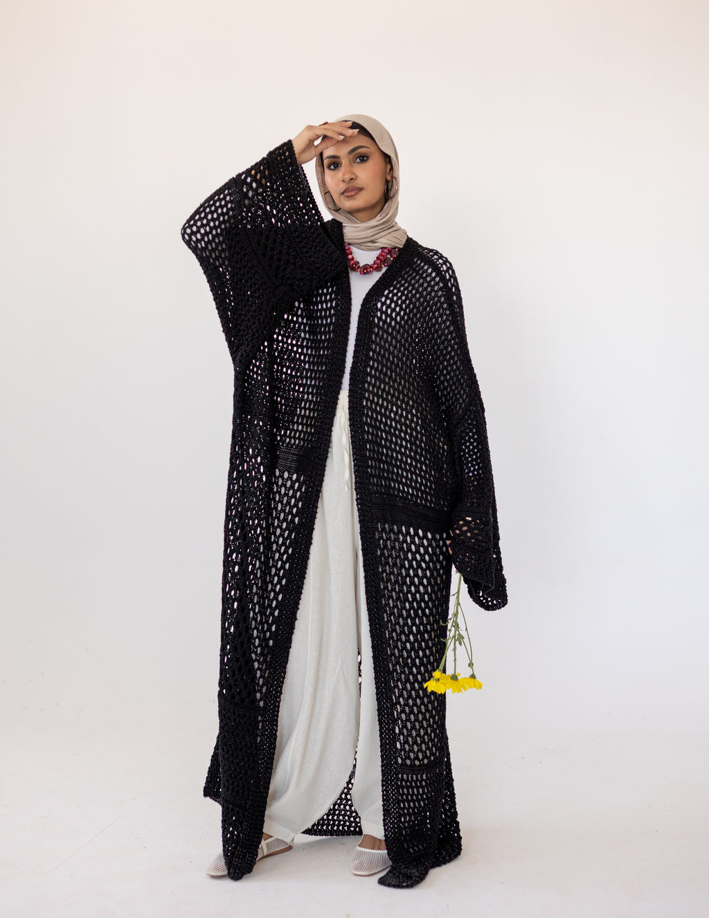 Peony Cardigan — Black