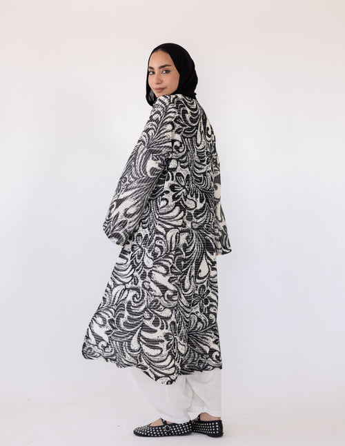 Coral Reef Cardigan — Black