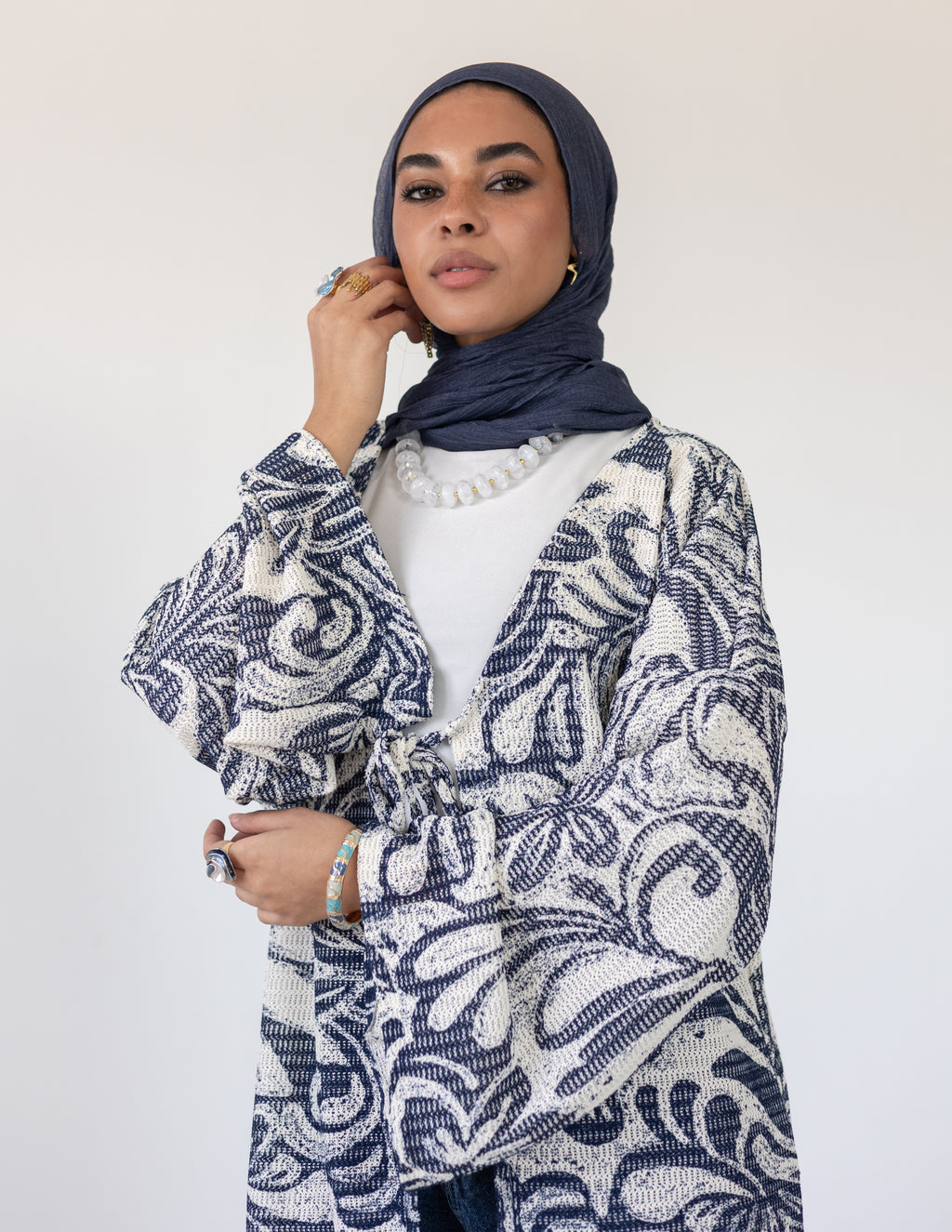 Coral Reef Cardigan — Blue