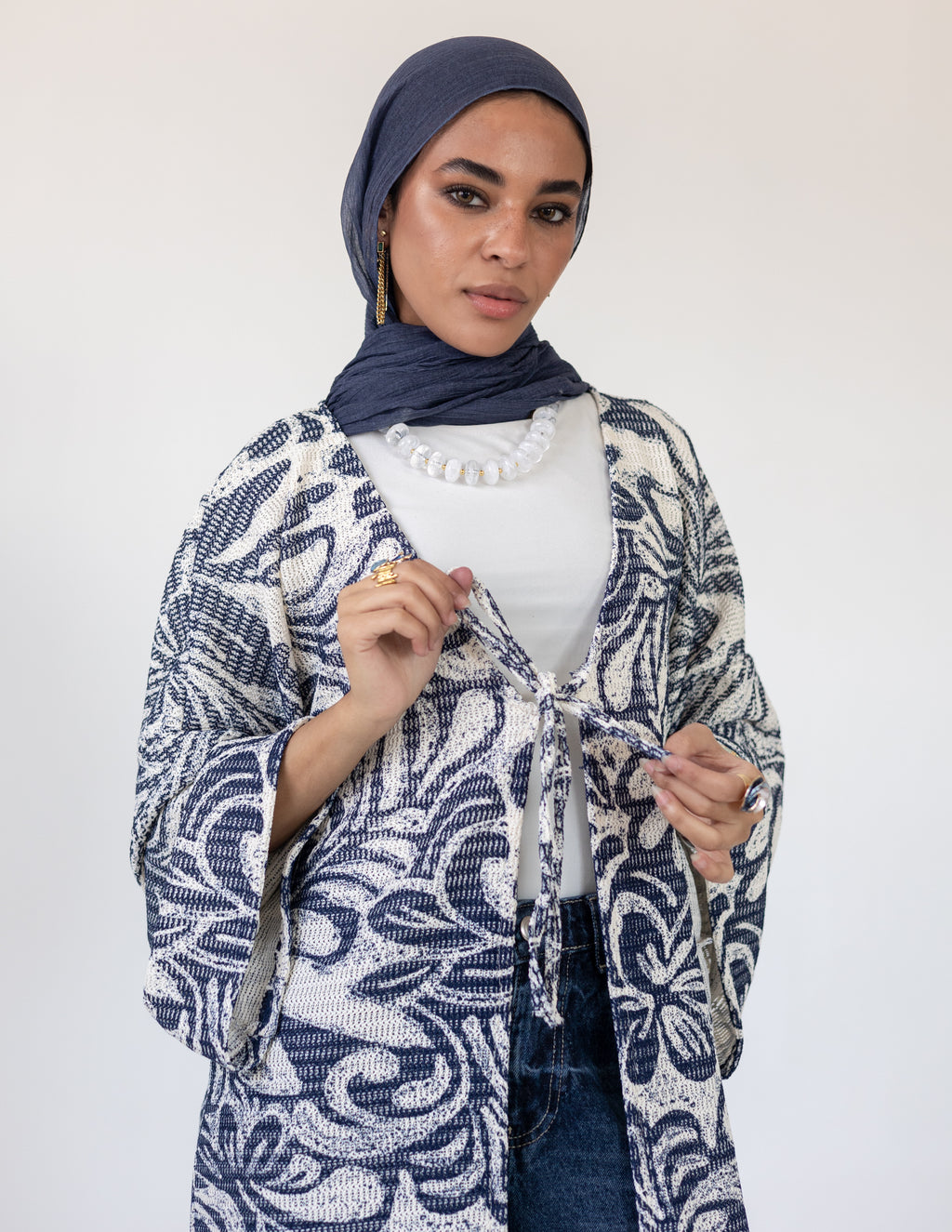 Coral Reef Cardigan — Blue