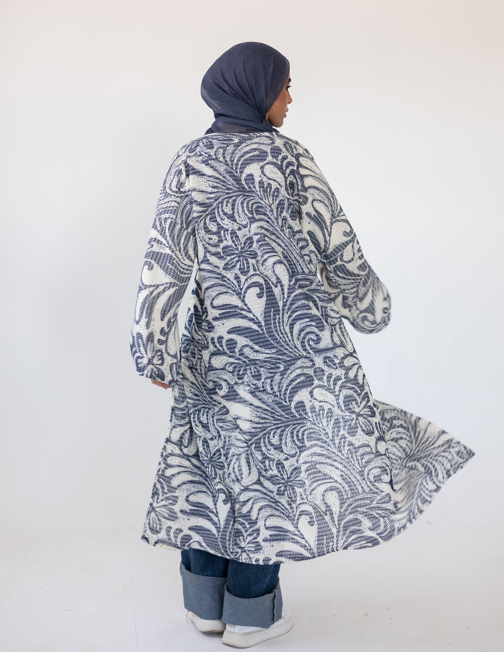 Coral Reef Cardigan — Blue