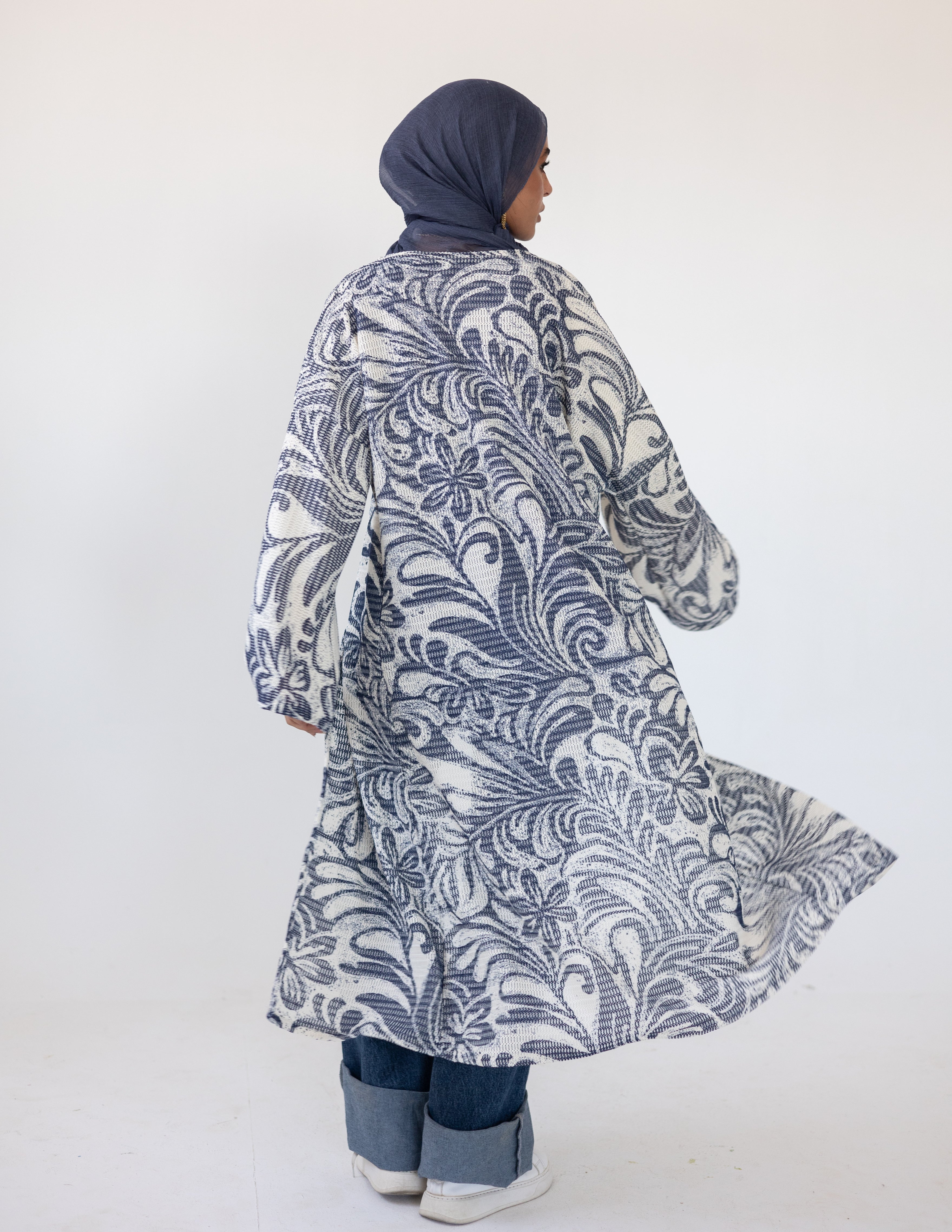 Coral Reef Cardigan — Blue
