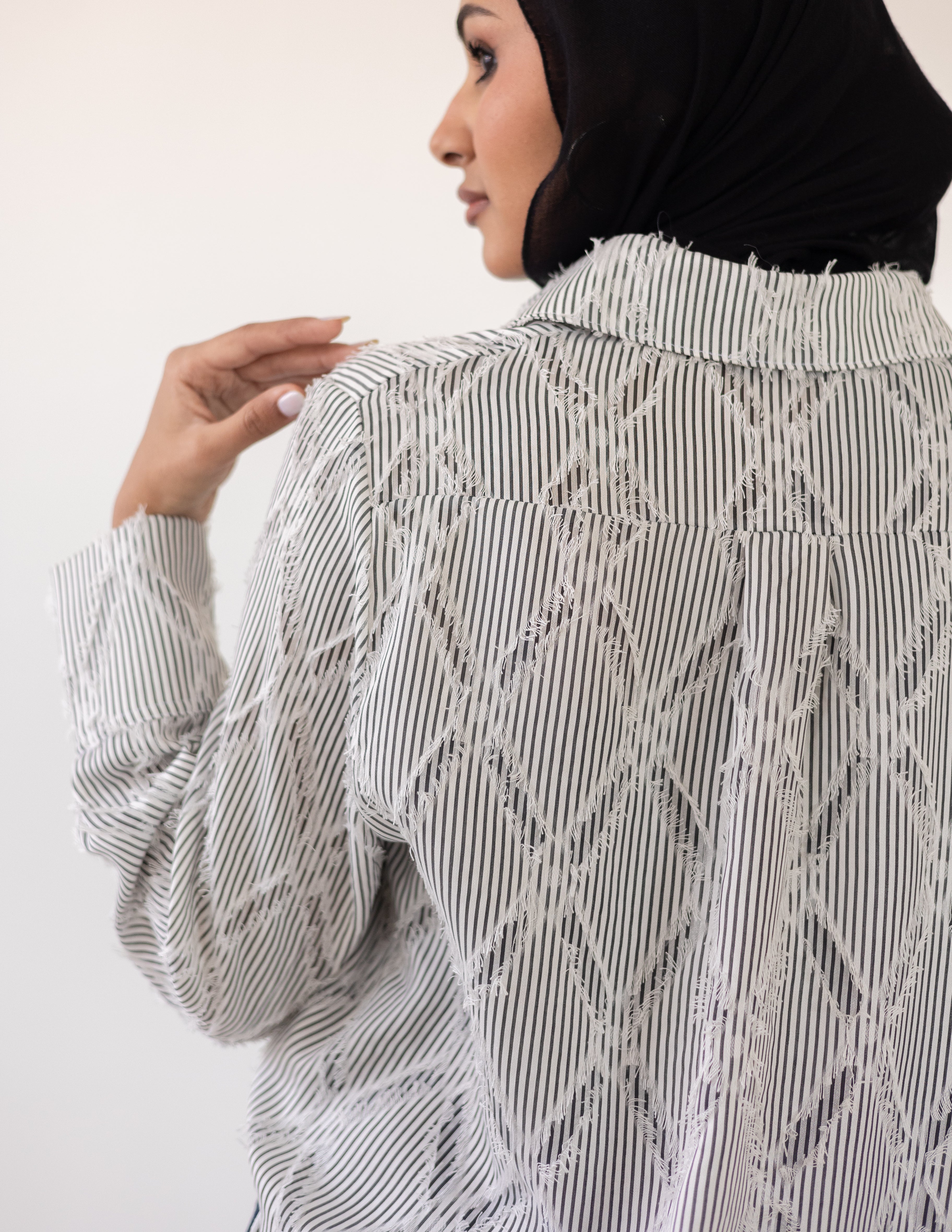 Prisma Textured Shirt — Black