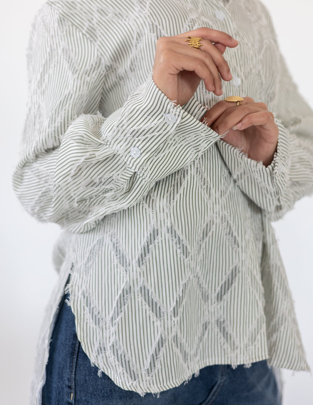 Prisma Textured Shirt — Olive