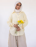 Side-Tie Shirt — Butter Yellow
